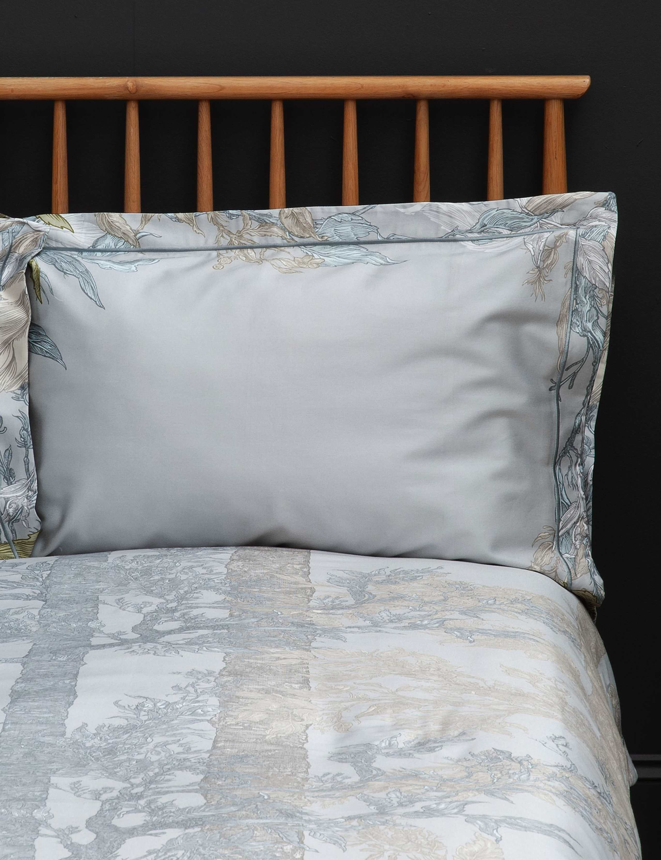 2pk Pure Cotton Sateen Norwegian Wood Pillowcases 1 of 3