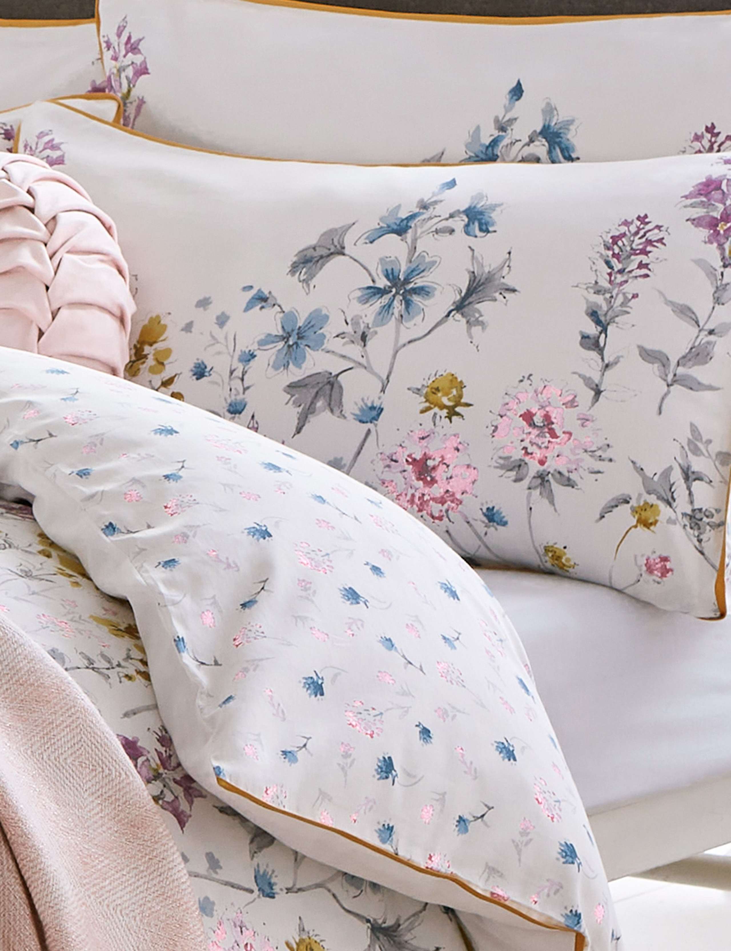 2pk Pure Cotton Sateen Wild Meadow Pillowcases 2 of 2