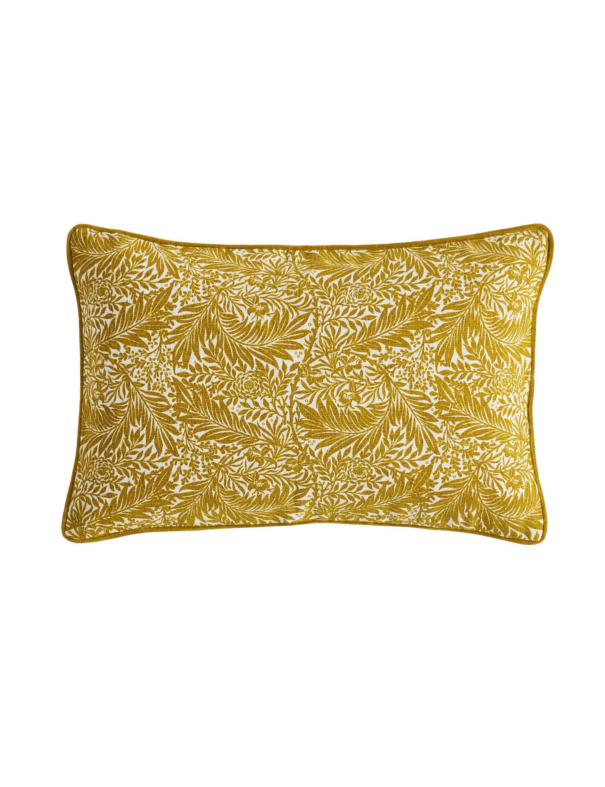 Pure Cotton Larkspur Bolster Cushion 2 of 2