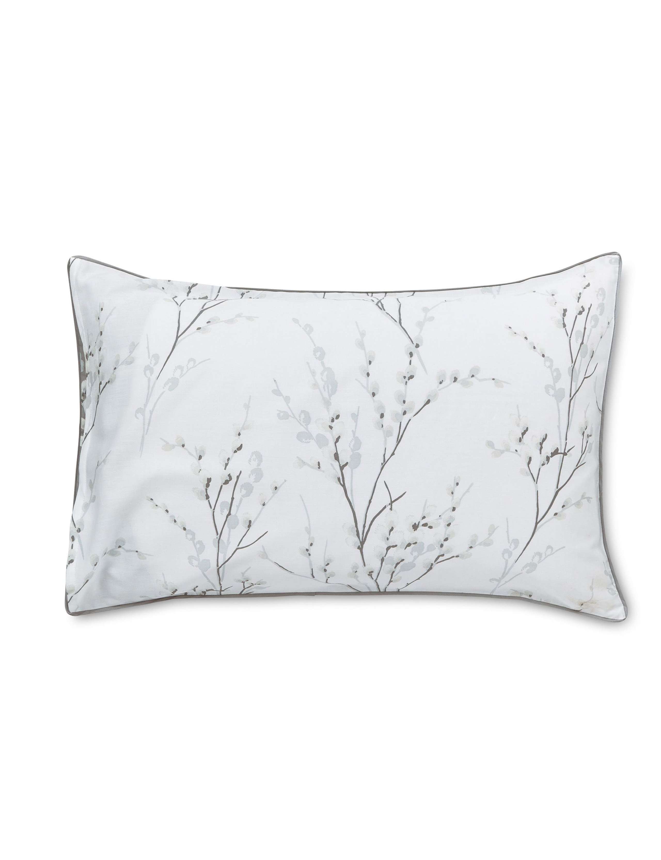 2pk Pure Cotton Sateen Pussy Willow Pillowcases 3 of 3