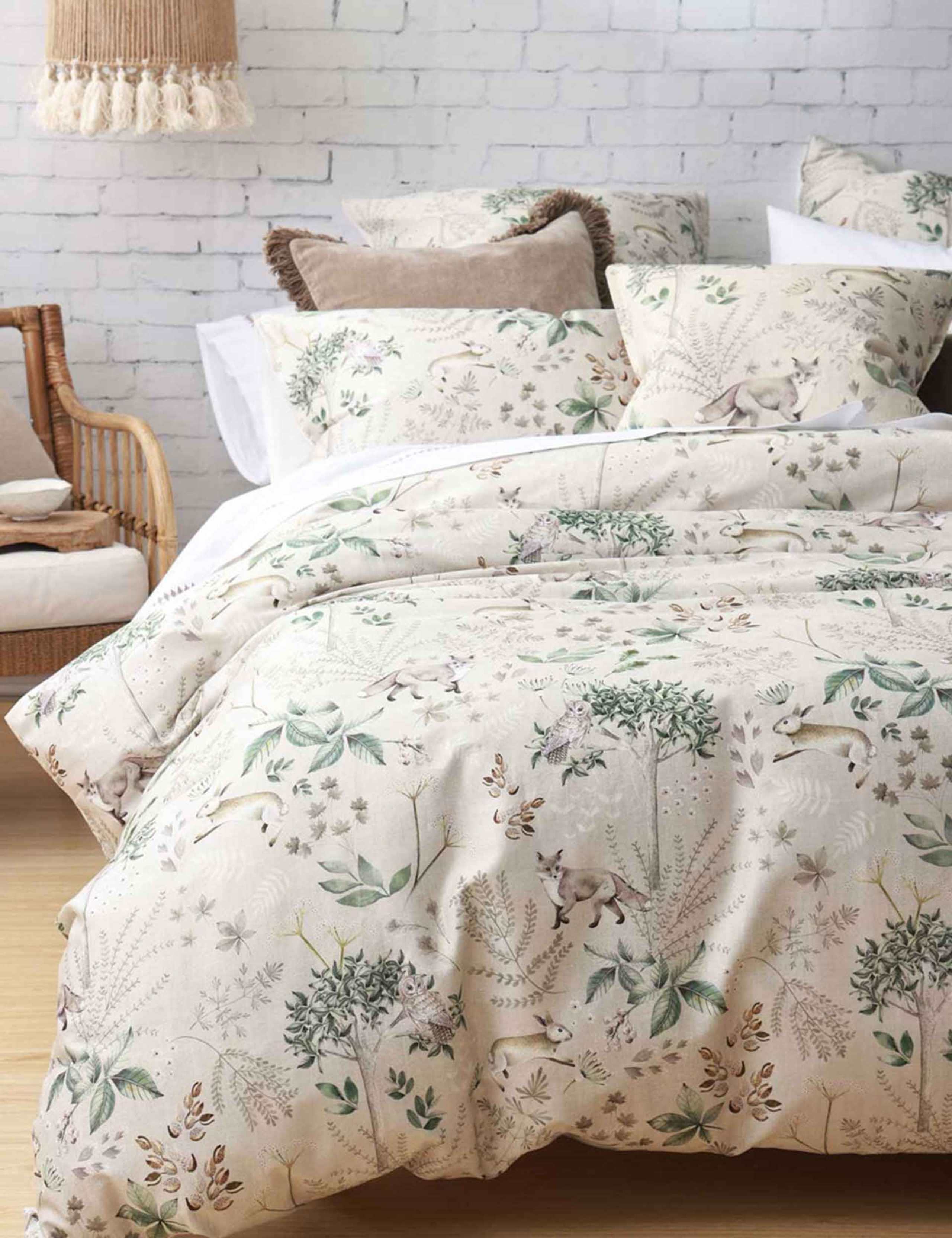 Pure Cotton Briar Natural Bedding Set 3 of 4