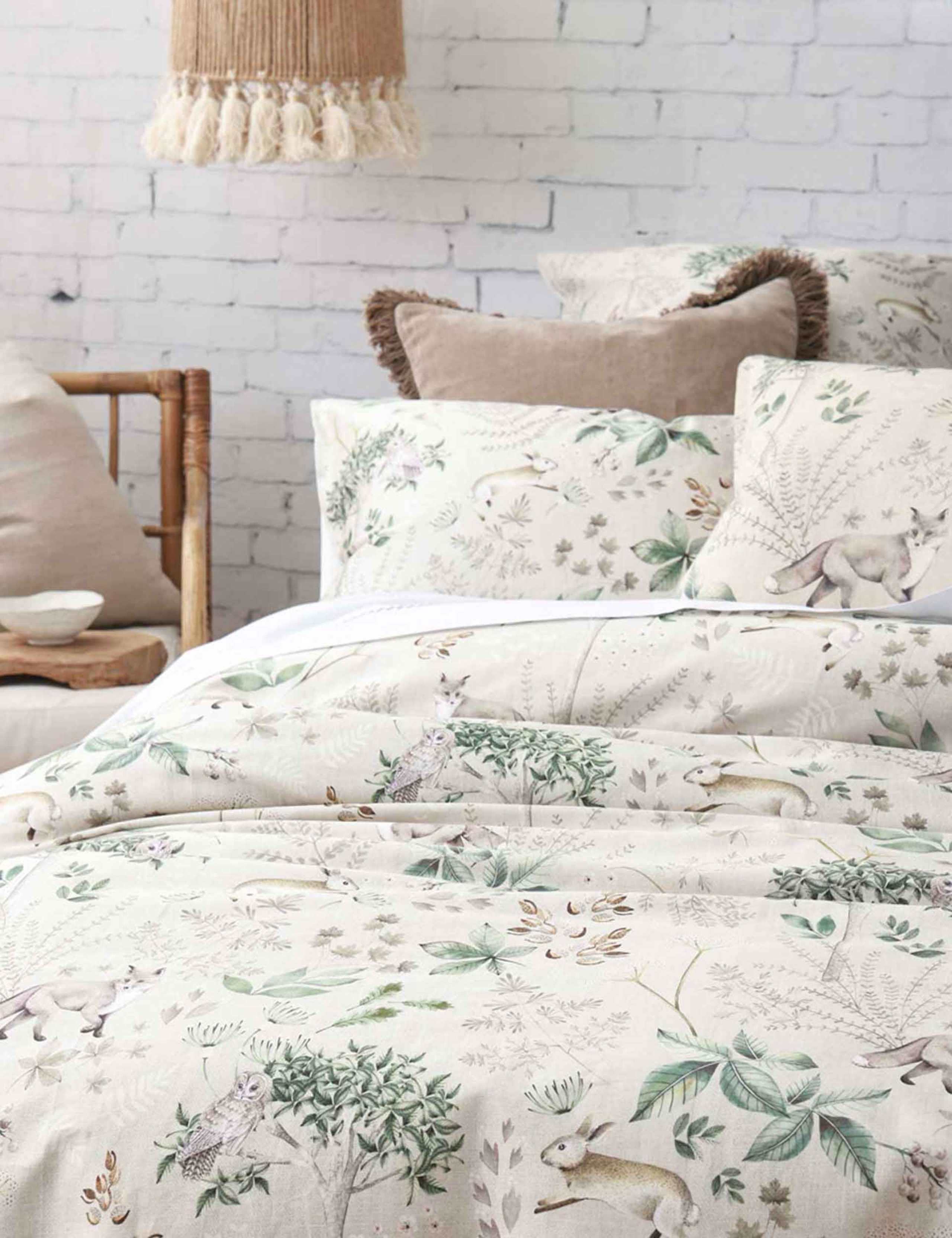 Pure Cotton Briar Natural Bedding Set 4 of 4