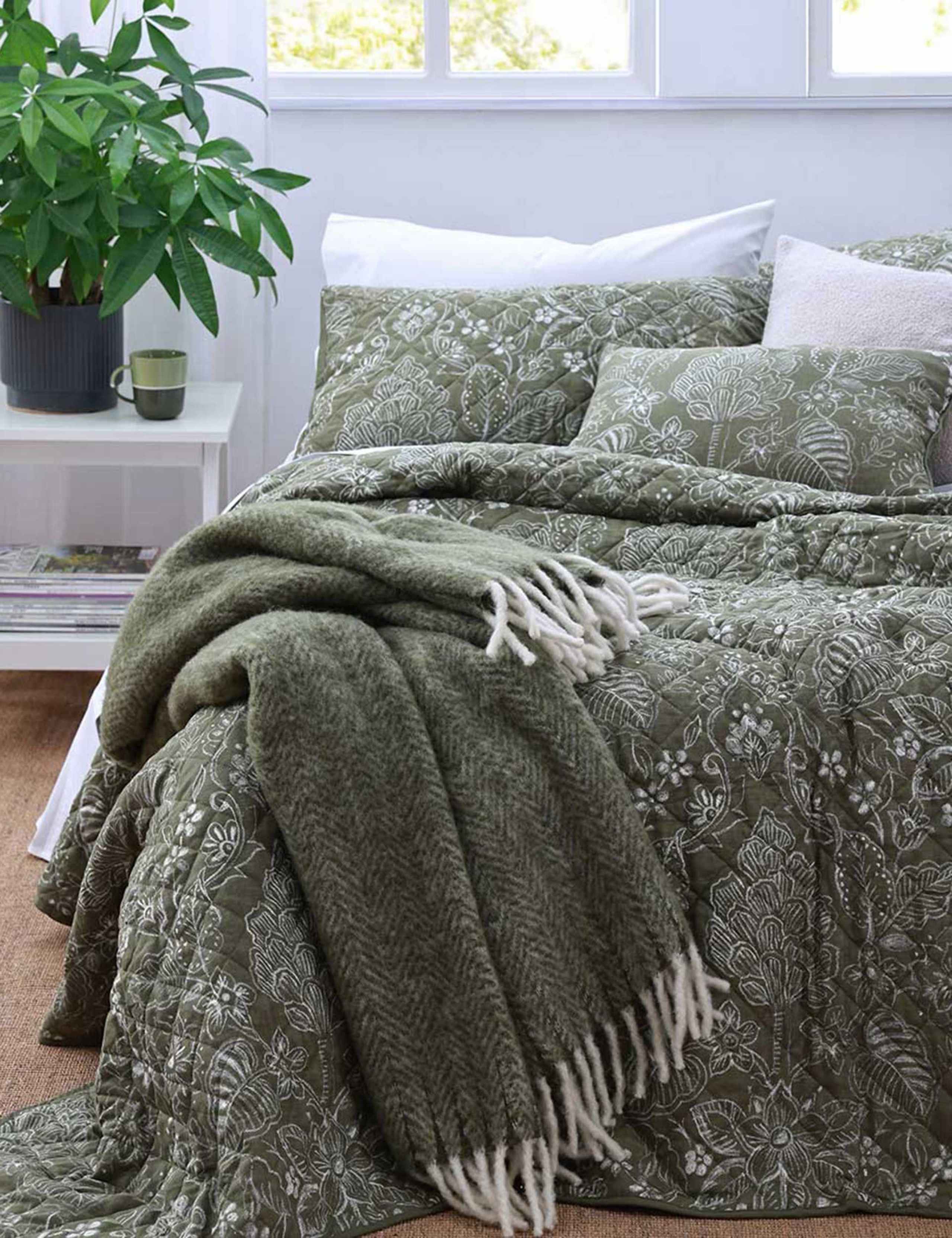 Cotton Rich Botanica Poplar Bedspread Set 2 of 4
