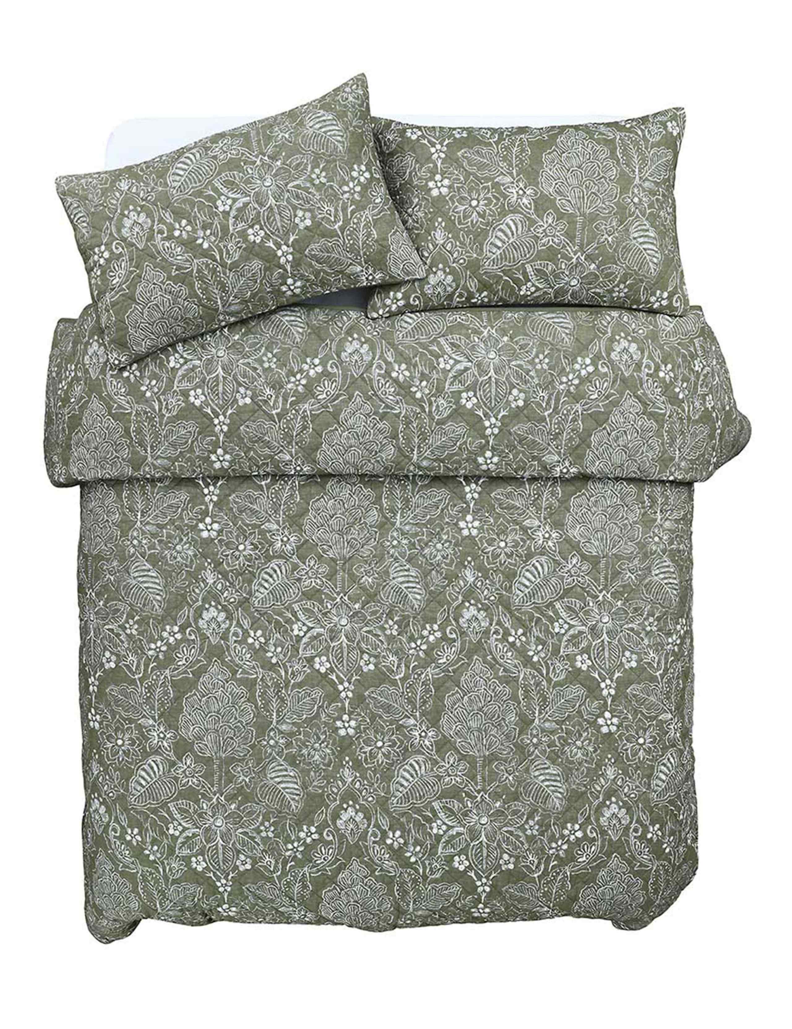 Cotton Rich Botanica Poplar Bedspread Set 4 of 4