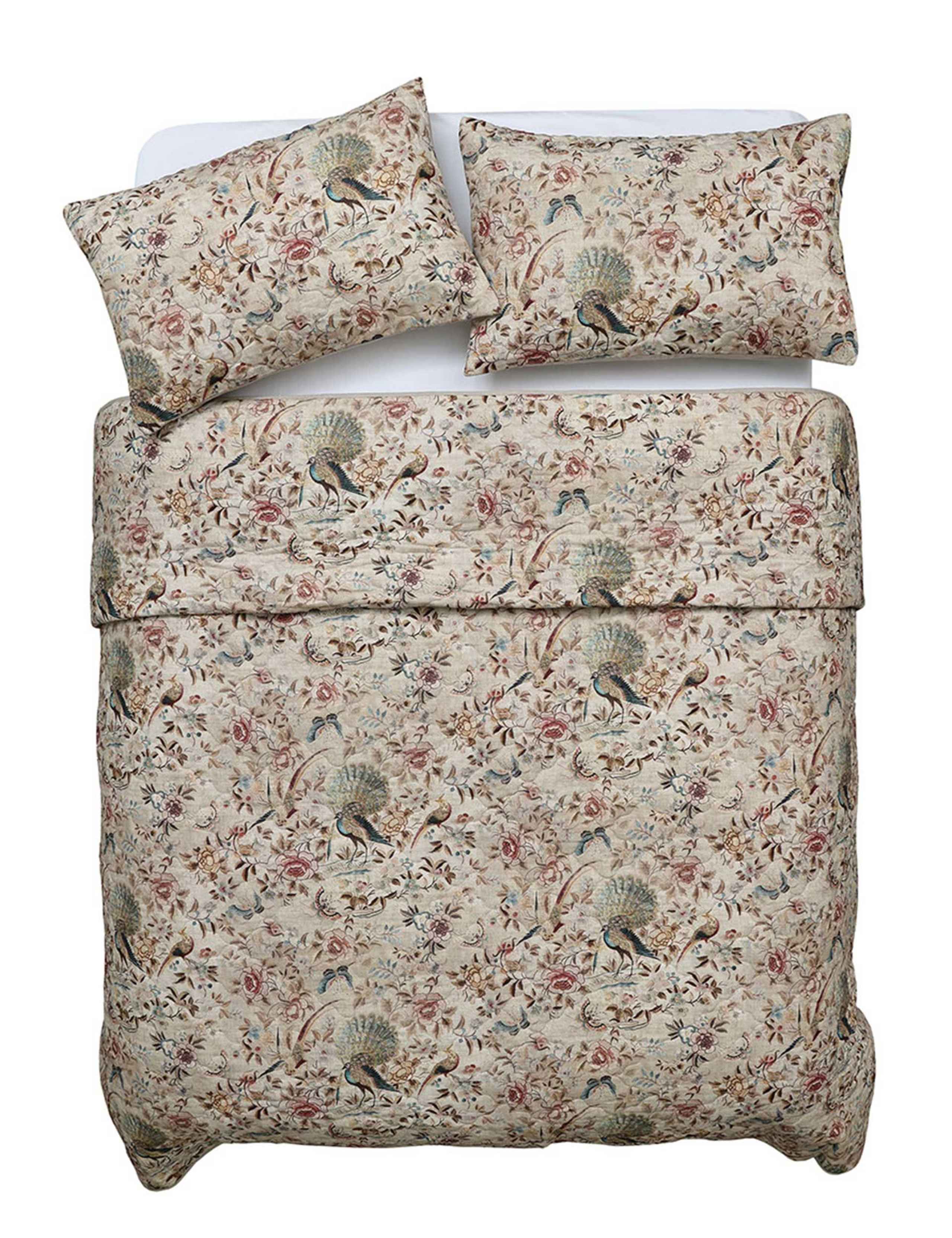 Cotton Rich Milan Quilted Bedspread Set 4 of 4