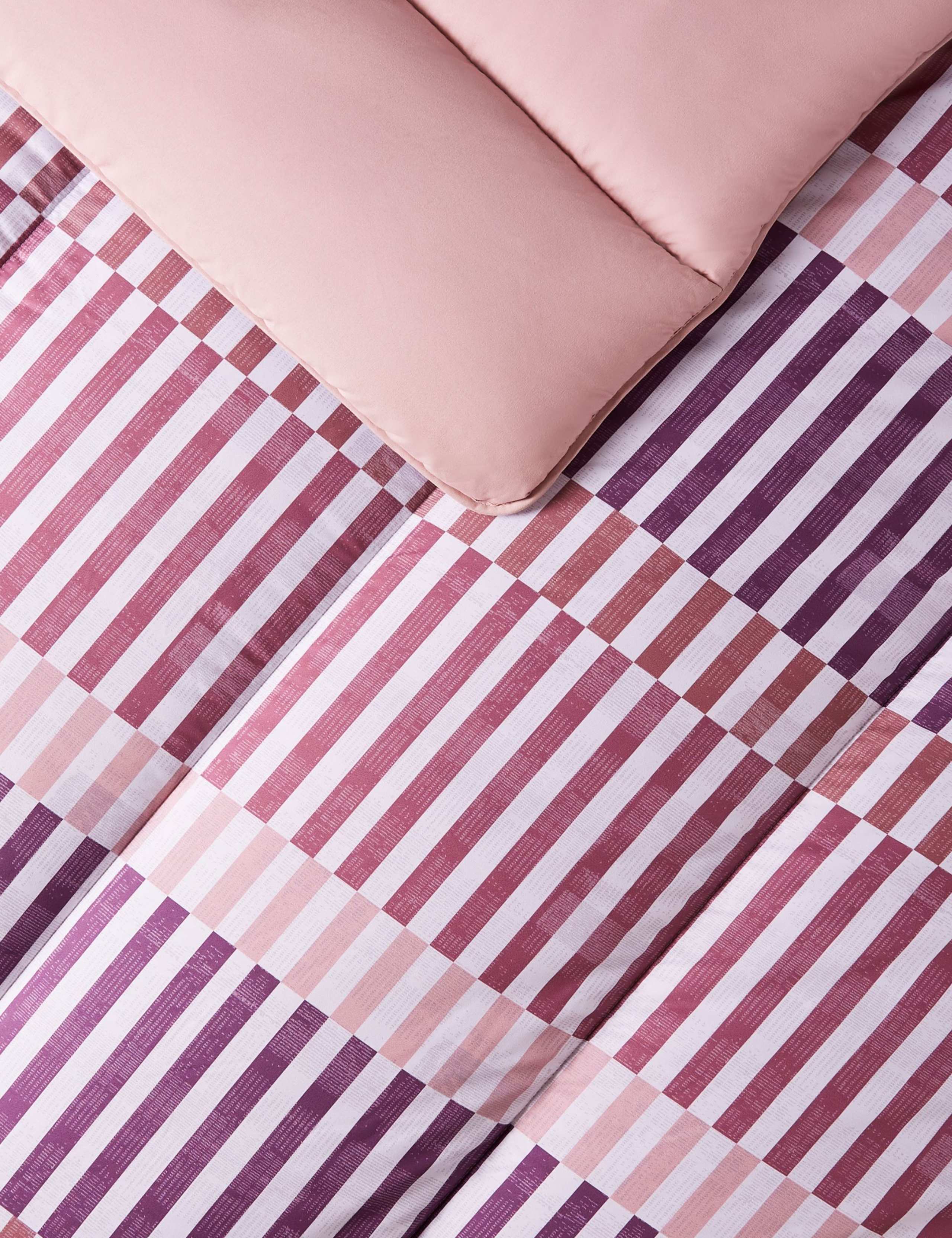 Rosy Stripes 10.5 Tog Coverless Duvet Set 4 of 6