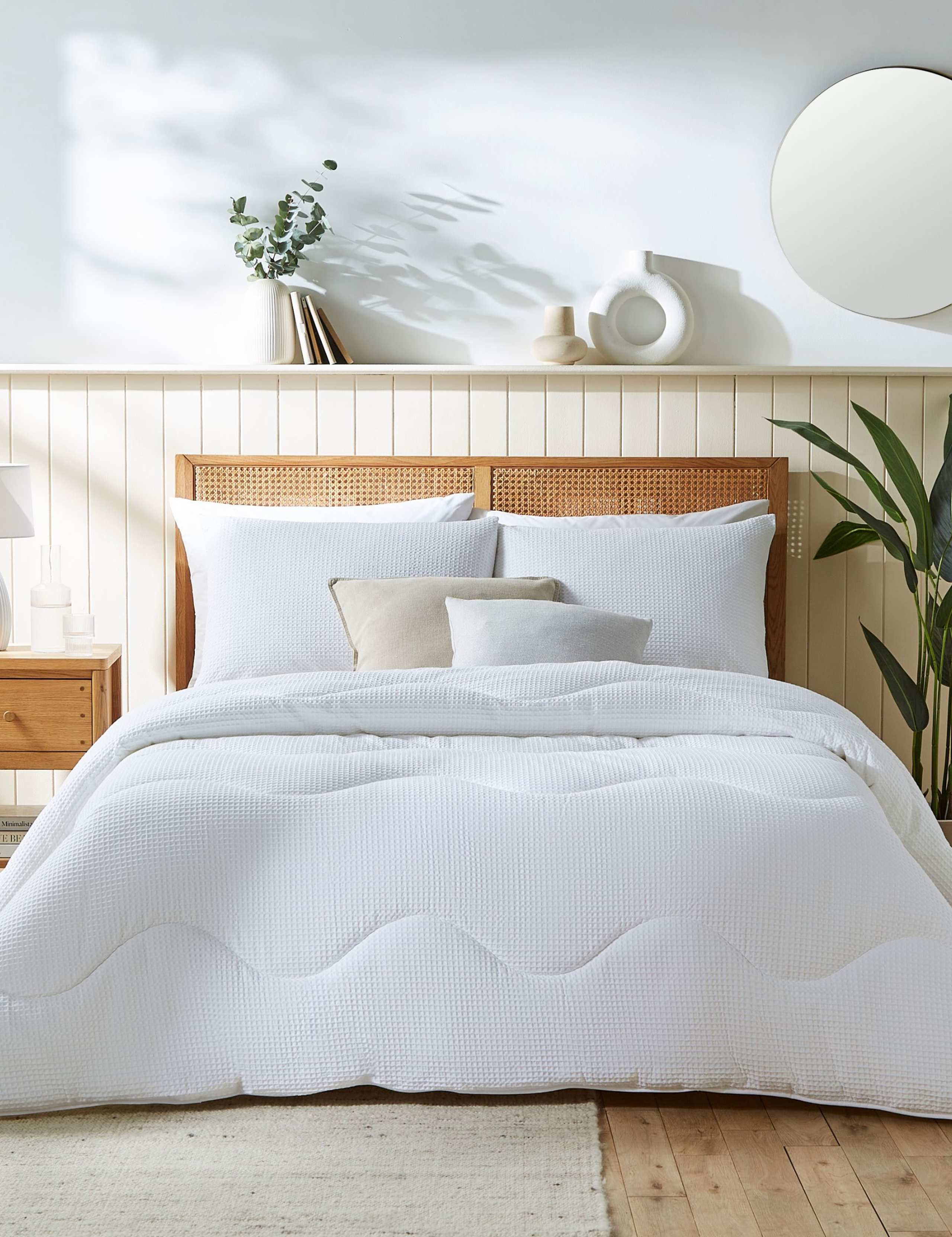 Pure Cotton Waffle 4.5 Tog Coverless Duvet 1 of 6
