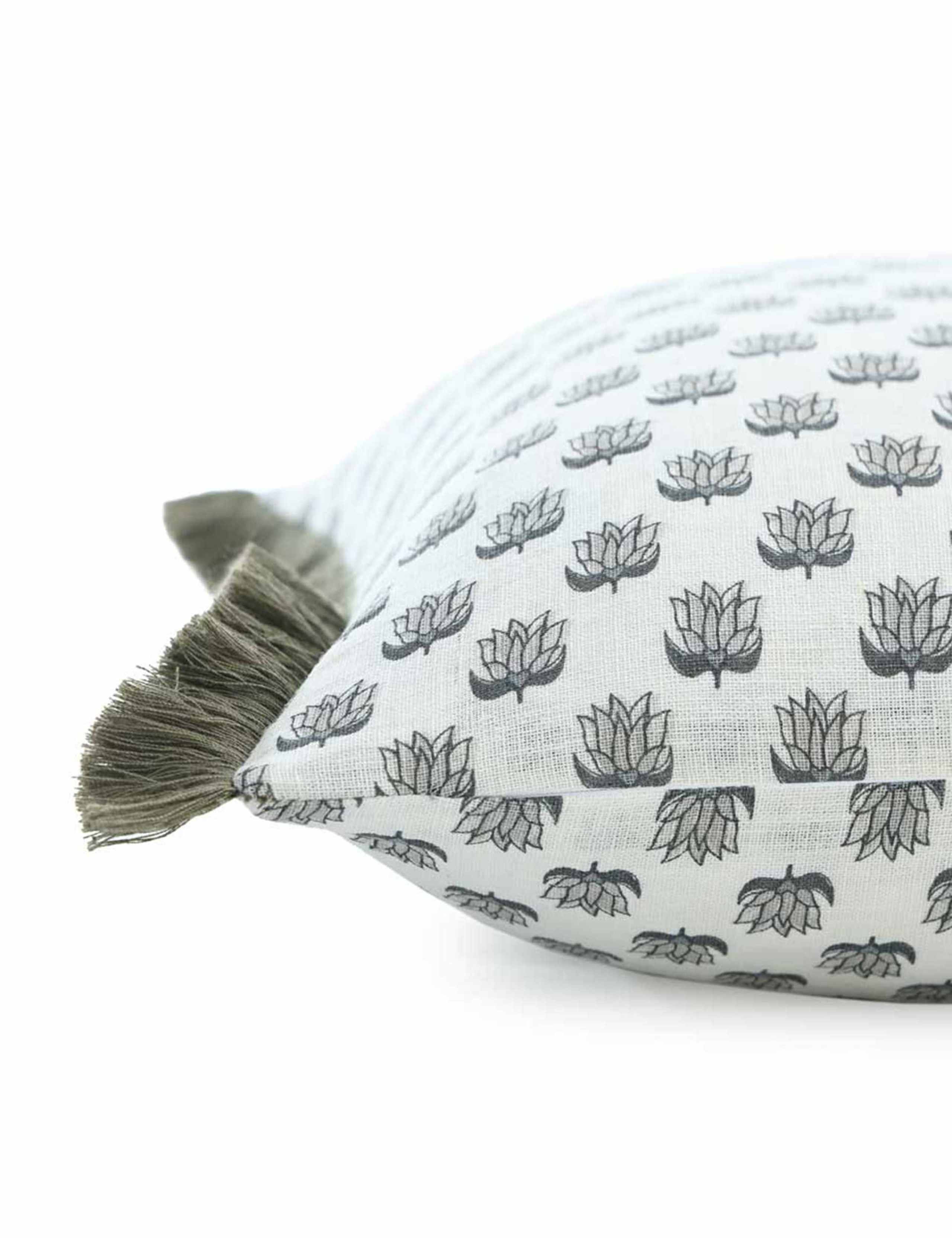 Cotton Linen Blend Jovany Bolster Cushion 2 of 3