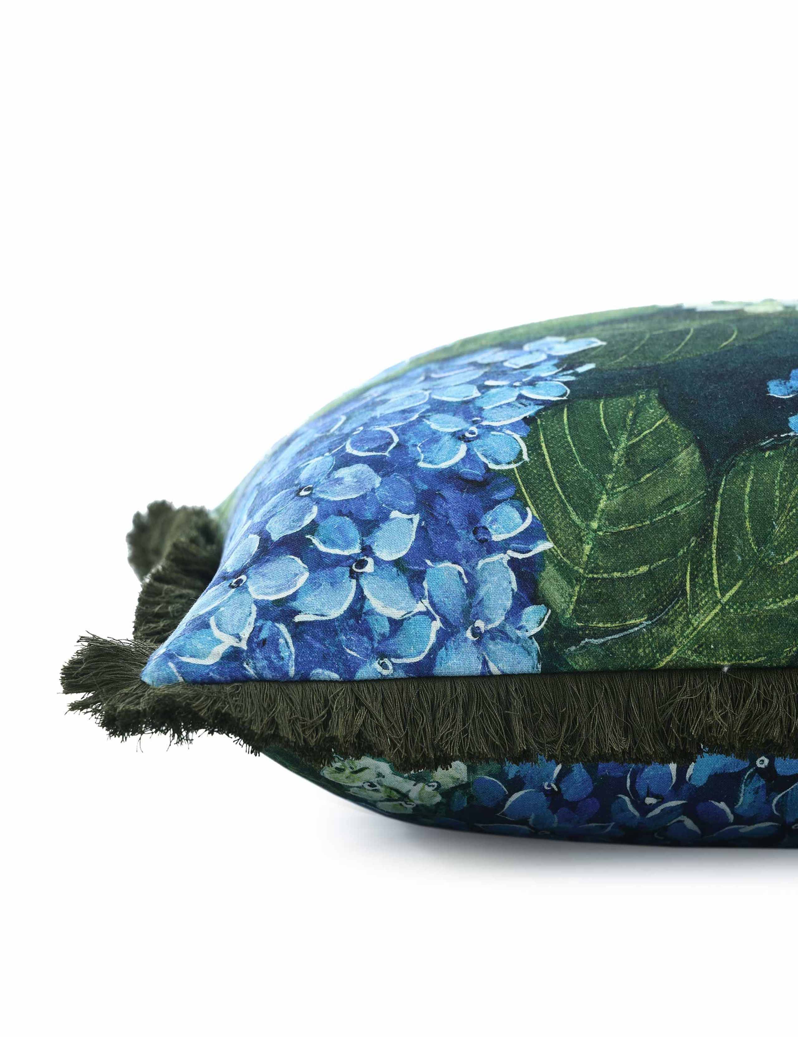 Cotton Linen Blend Matilda Fringed Cushion 4 of 4