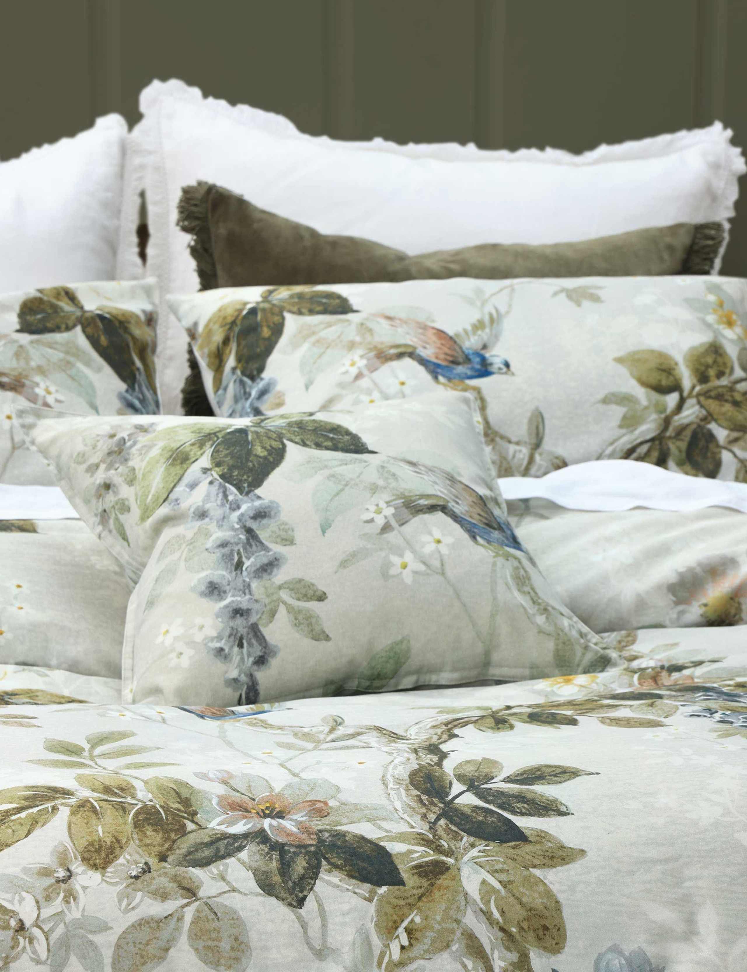 Pure Cotton Zinnia Cushion 2 of 3