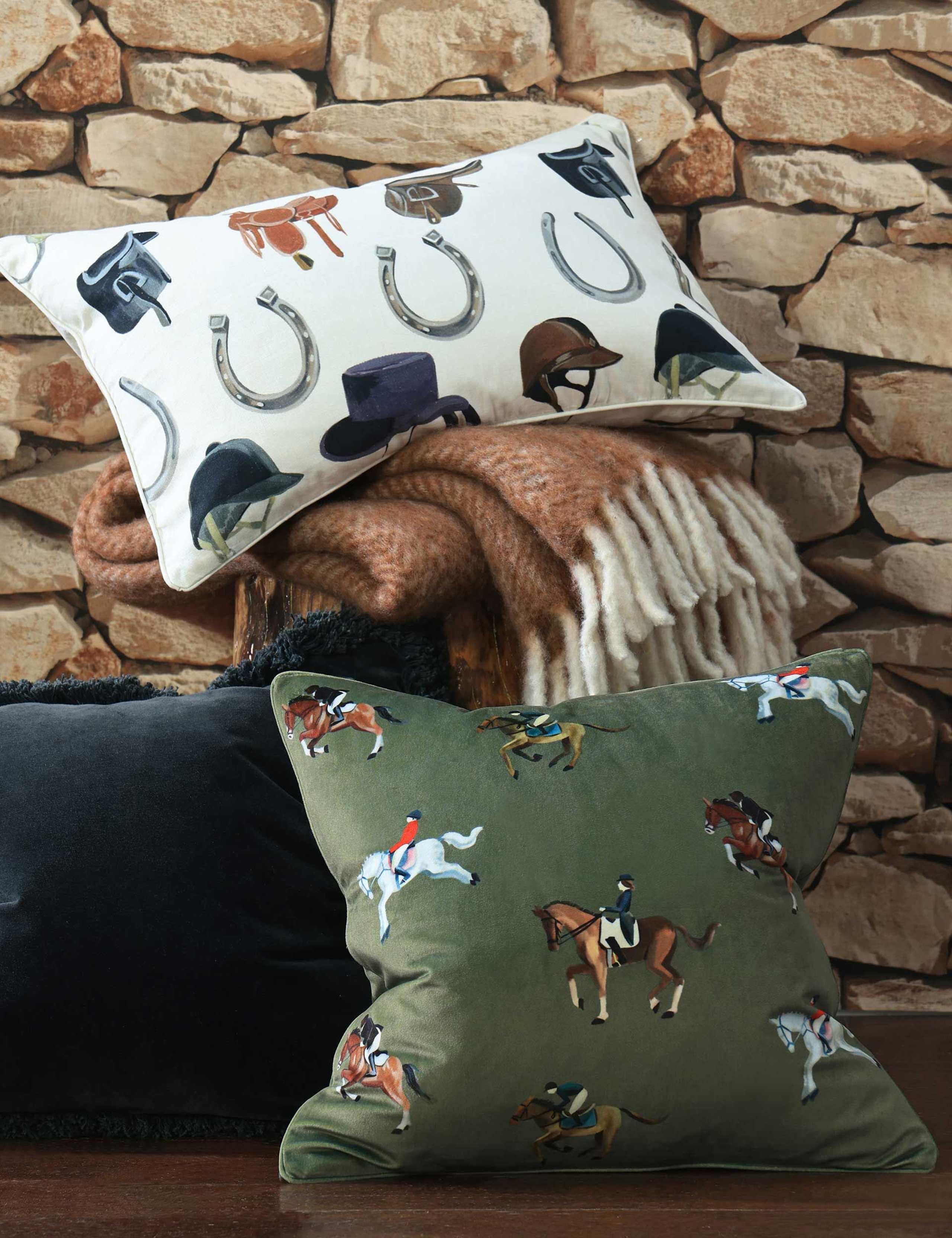 Pure Cotton Stables Cushion 2 of 3