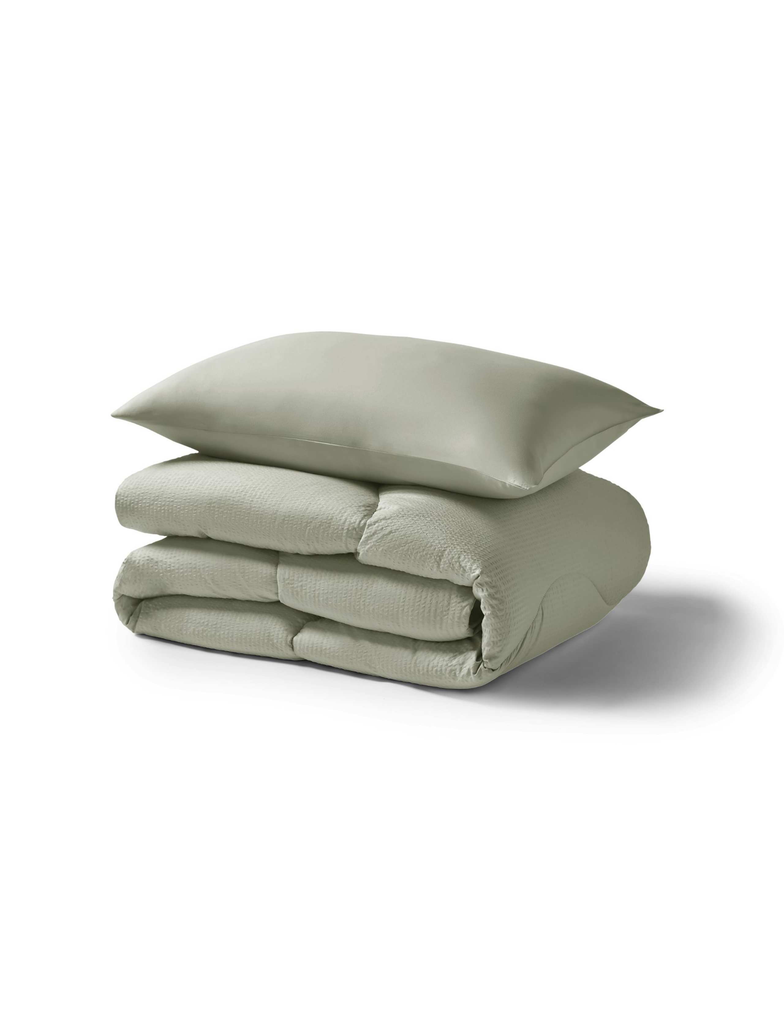 Seersucker 4.5 Tog Coverless Duvet Set 4 of 6