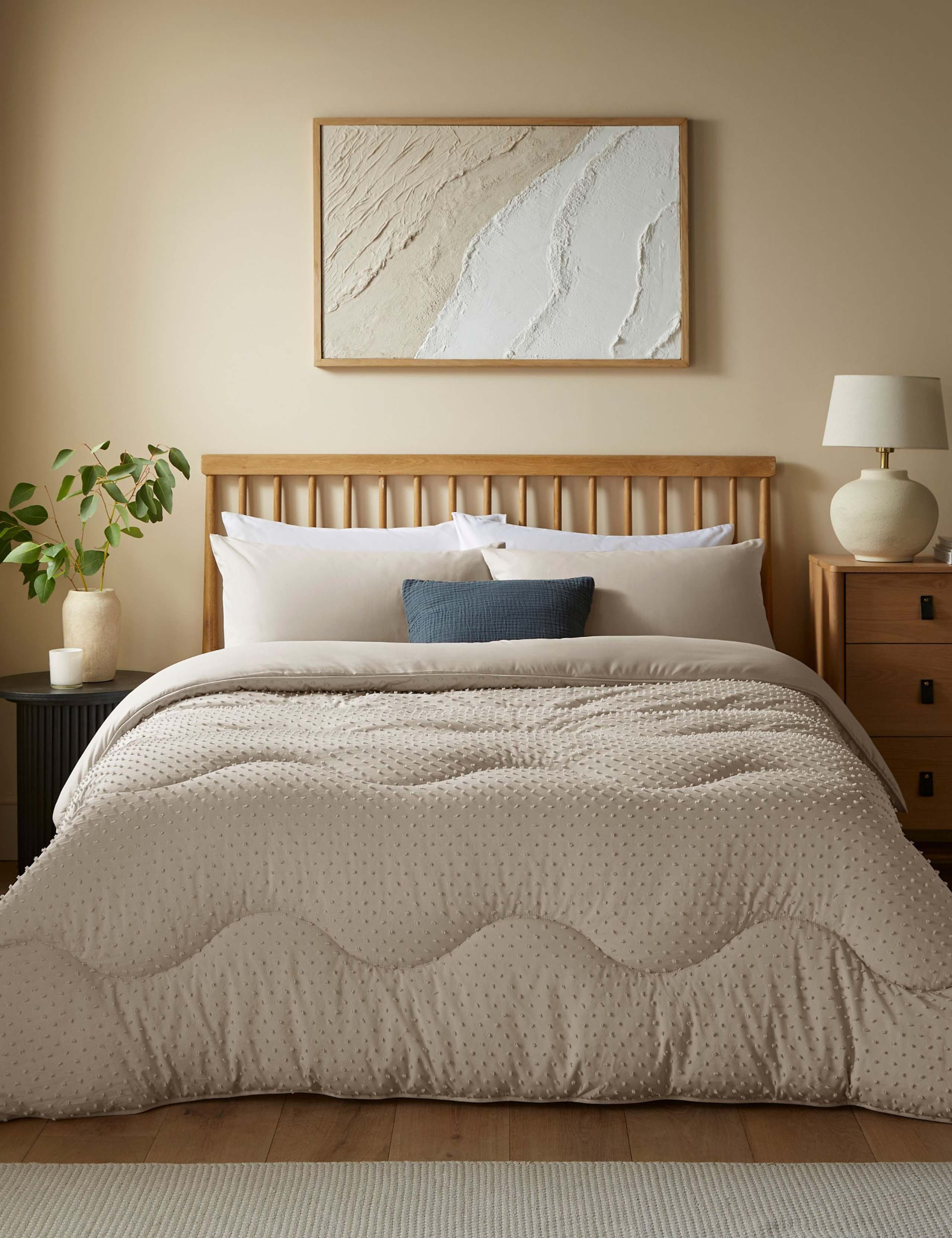 Tufted Dots 4.5 Tog Coverless Duvet Set 1 of 6