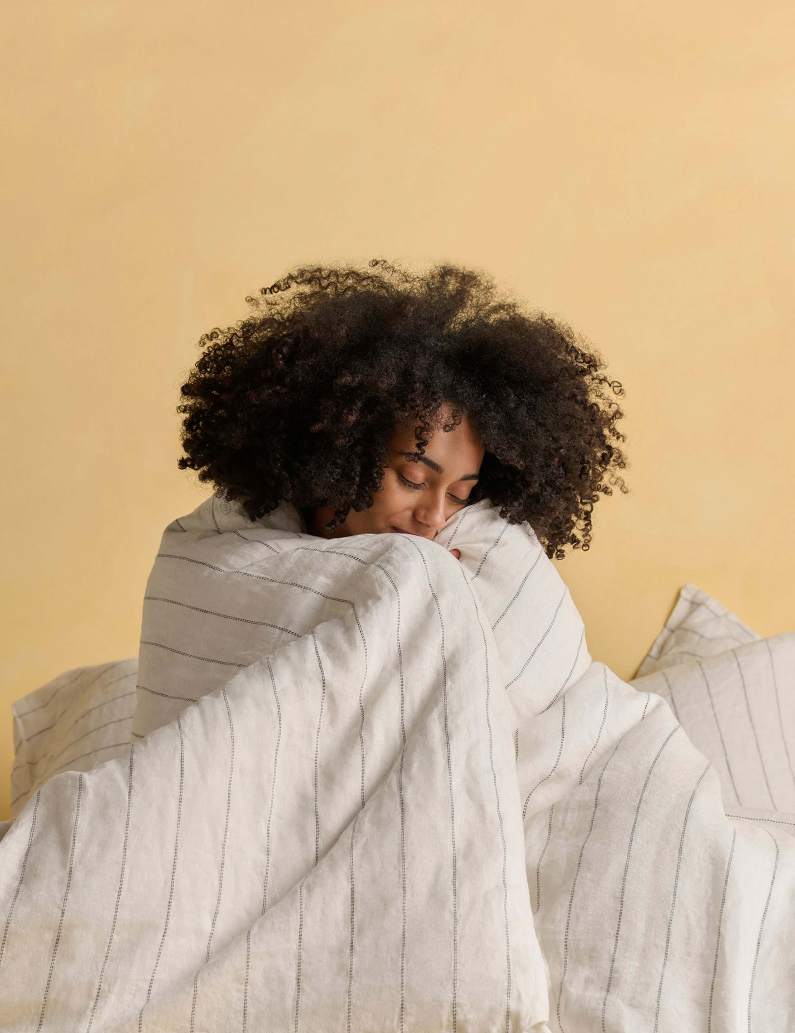 Pure Linen Striped Duvet Cover 3 of 4