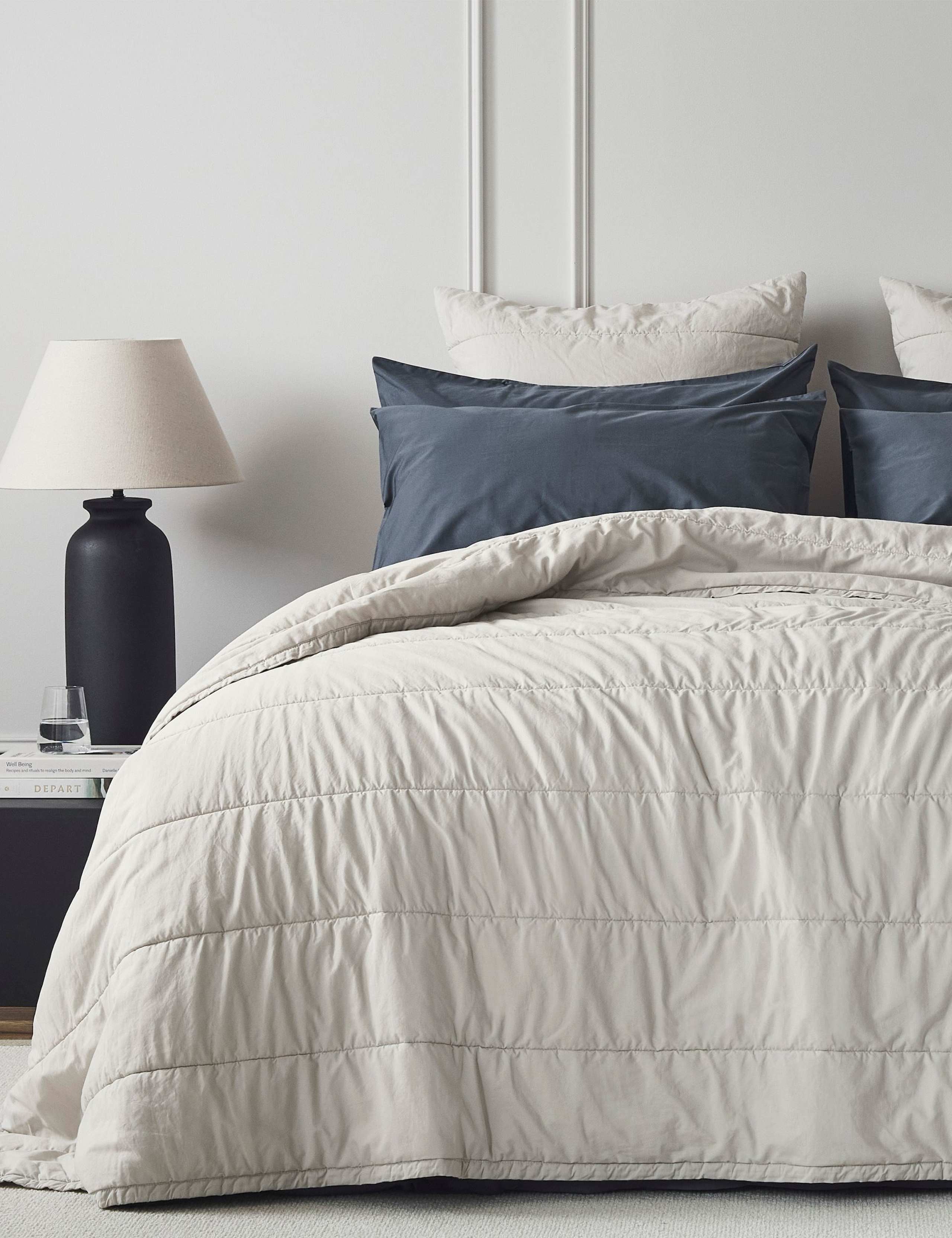 Pure Cotton Quilted Throw 1 of 3