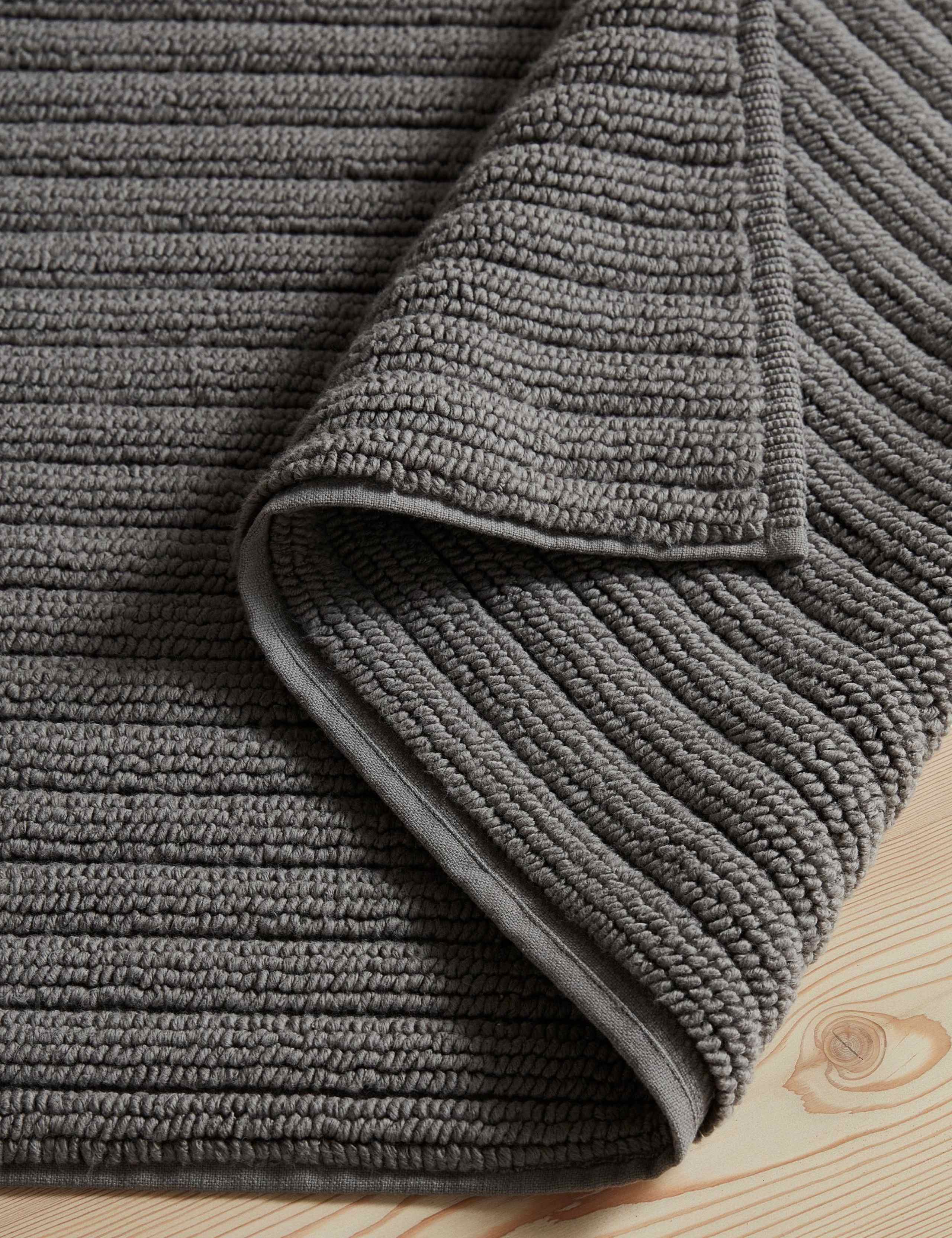 Pure Cotton Ribbed Plush Bathmat 4 of 5