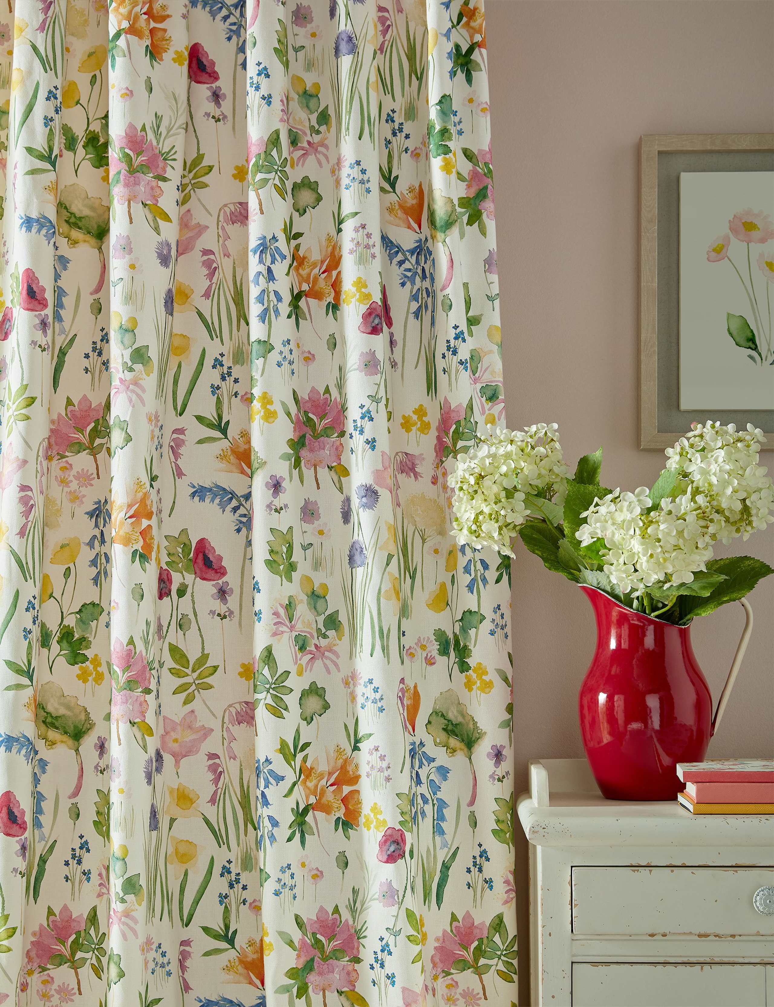 Isolation Garden Cotton Rich Pencil Pleat Curtains 2 of 2