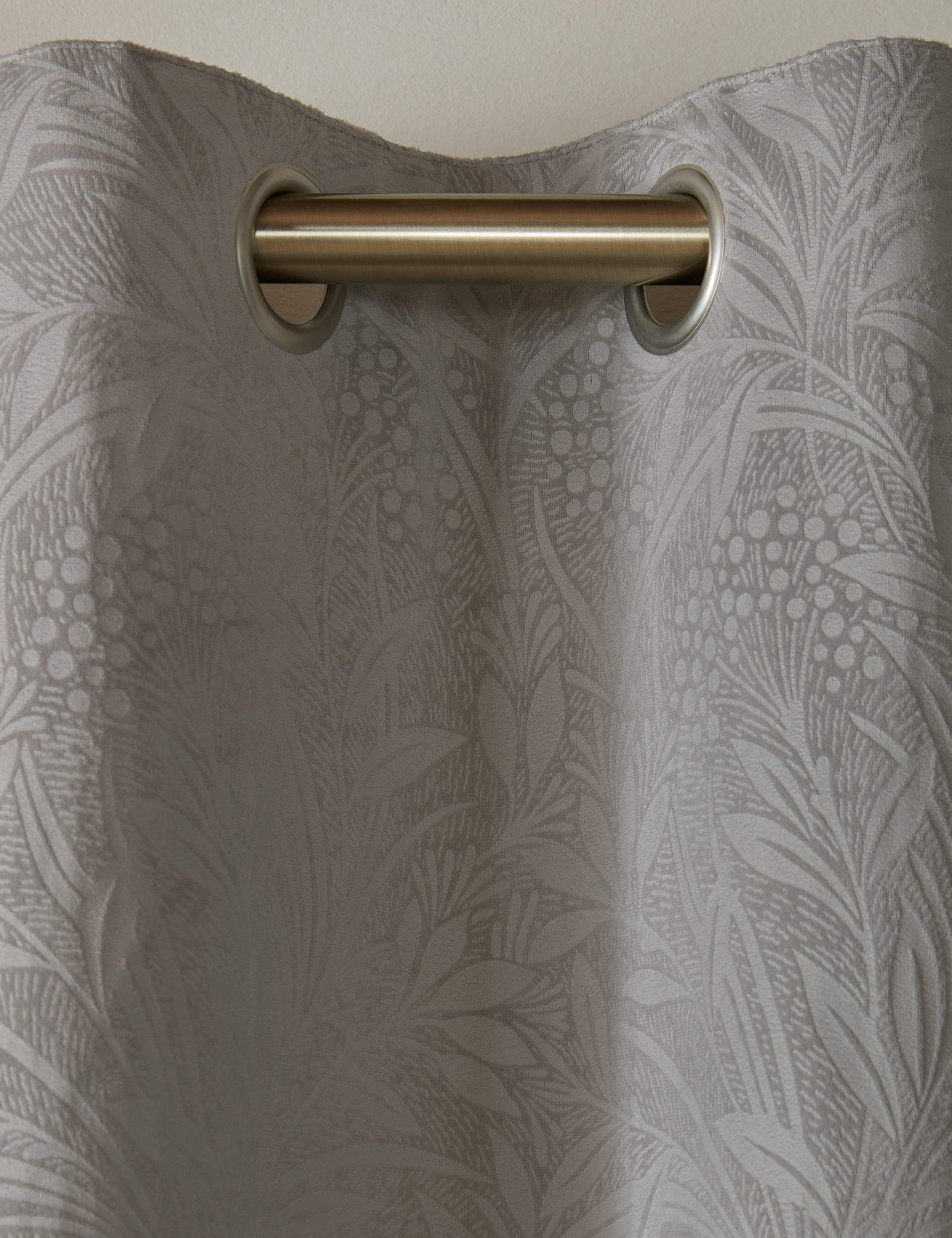 Barley Embossed Eyelet Curtains 4 of 4