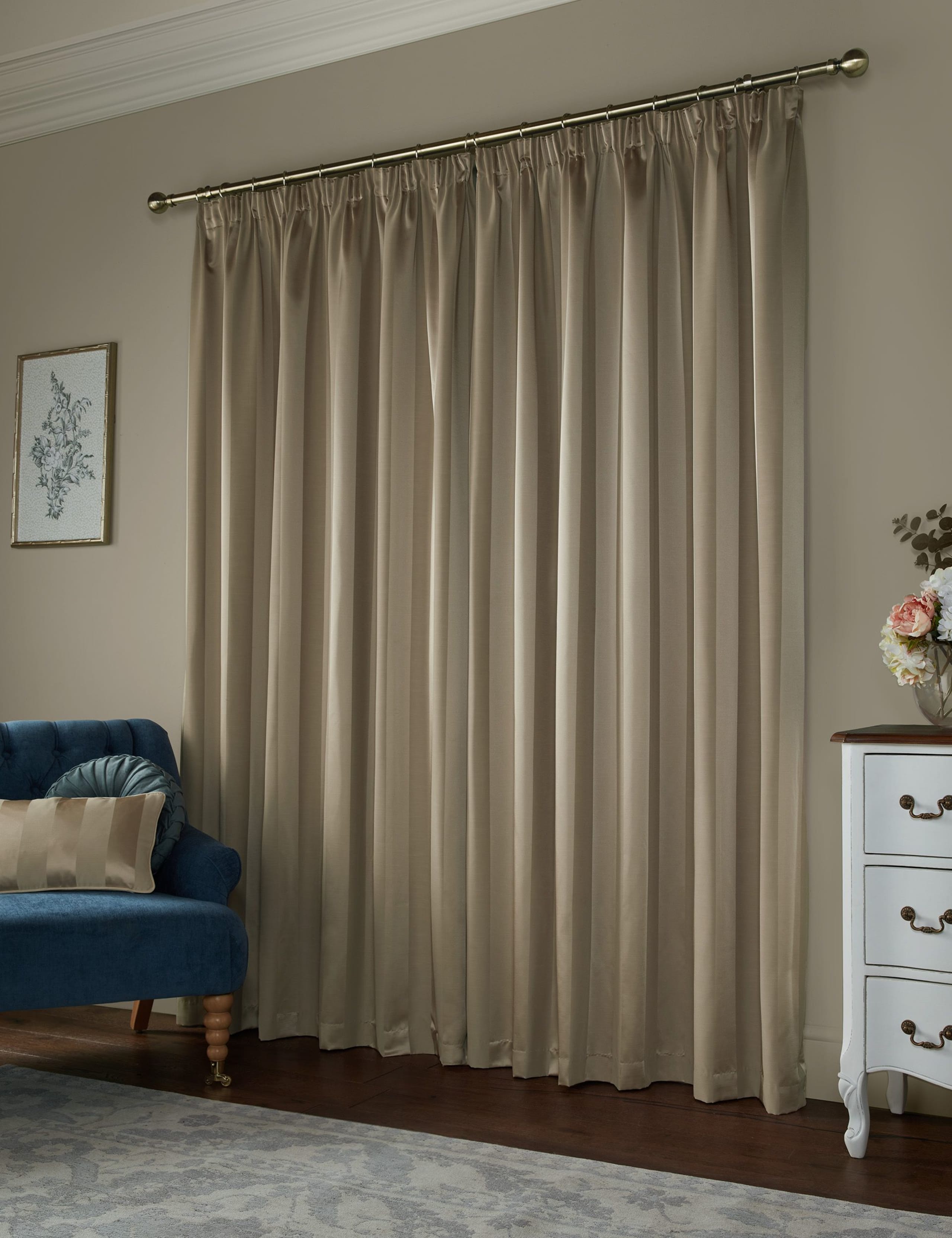 Lille Stripe Pencil Pleat Curtains 2 of 4