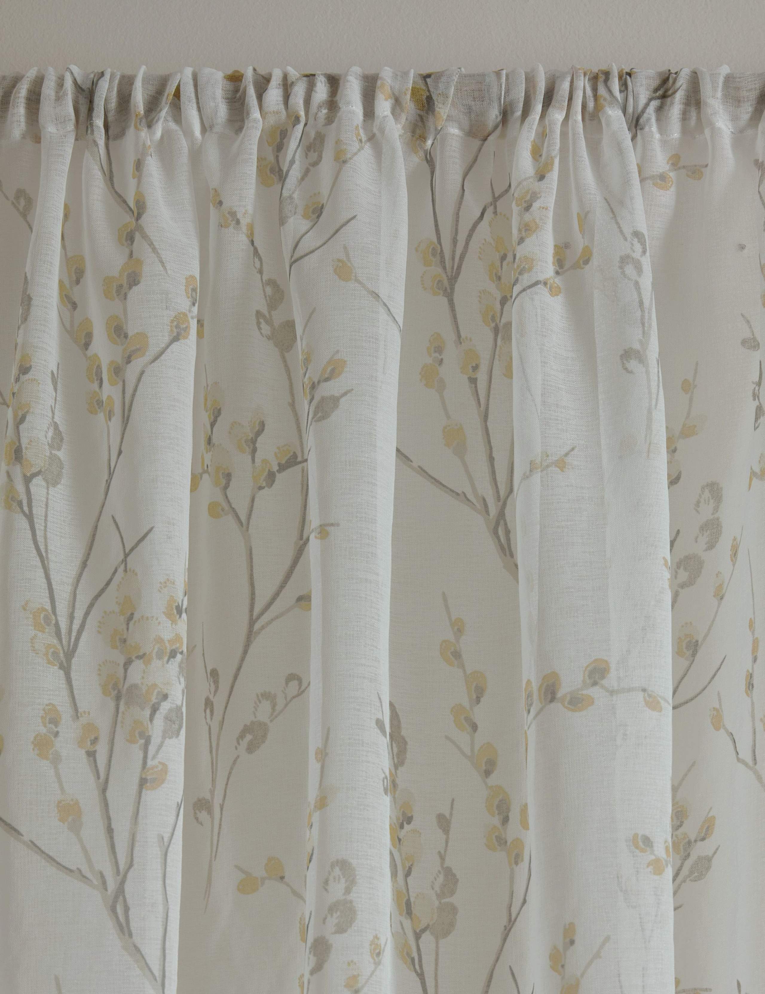Sheer Voile Panel Slot Top Curtain 2 of 3