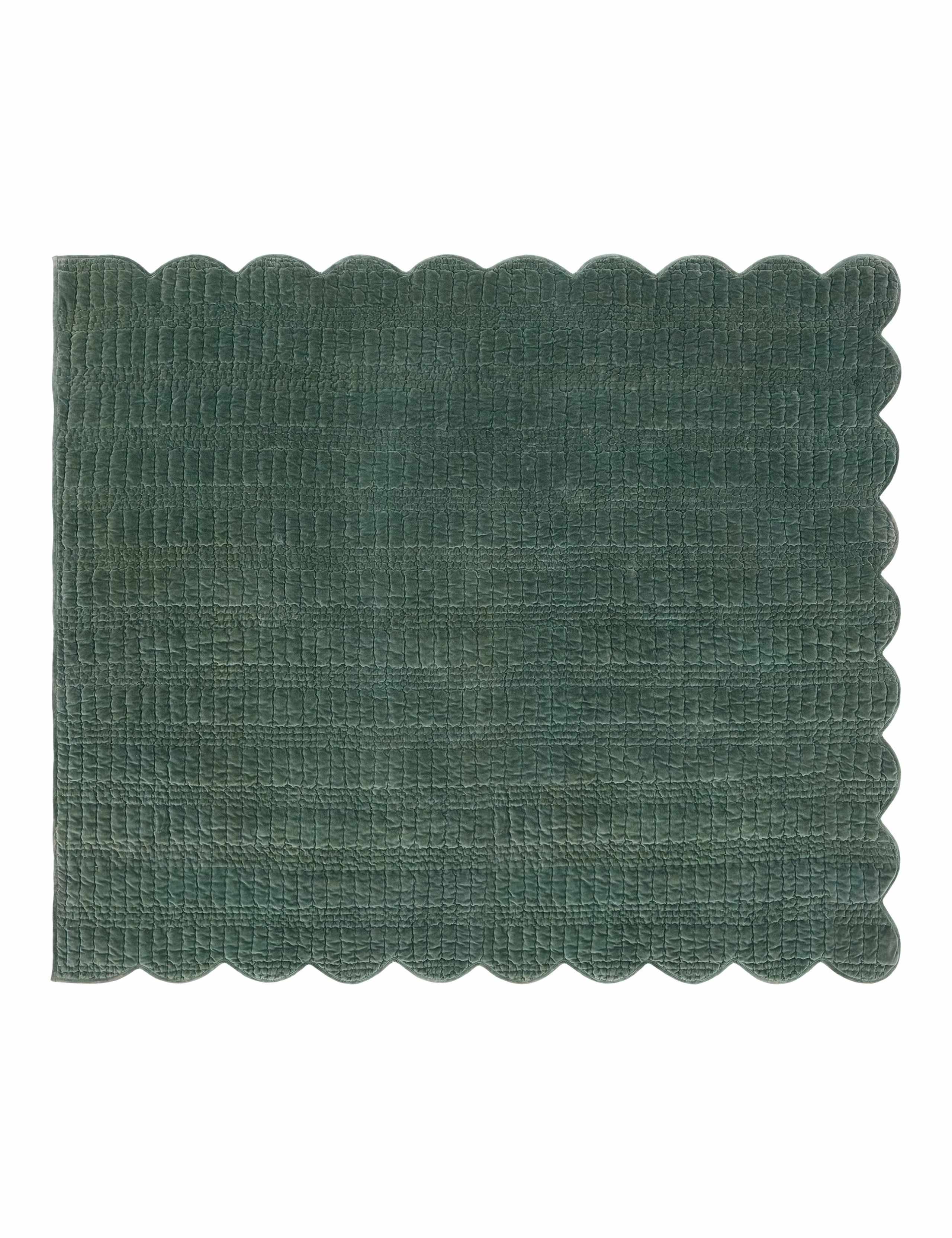 Velvet Scalloped Bedspread 2 of 5