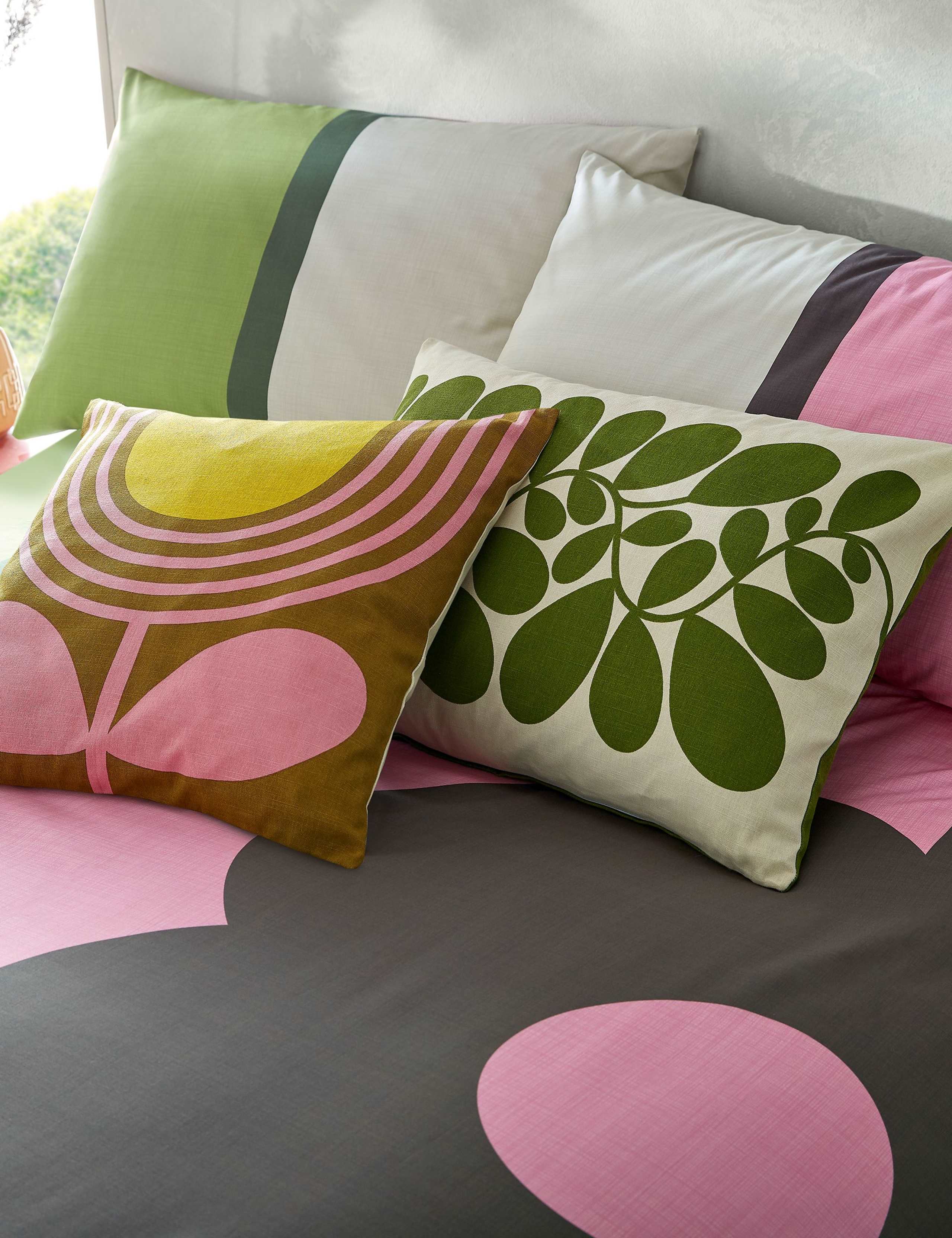 Pure Cotton Abacus Block Percale Bedding Set 3 of 6