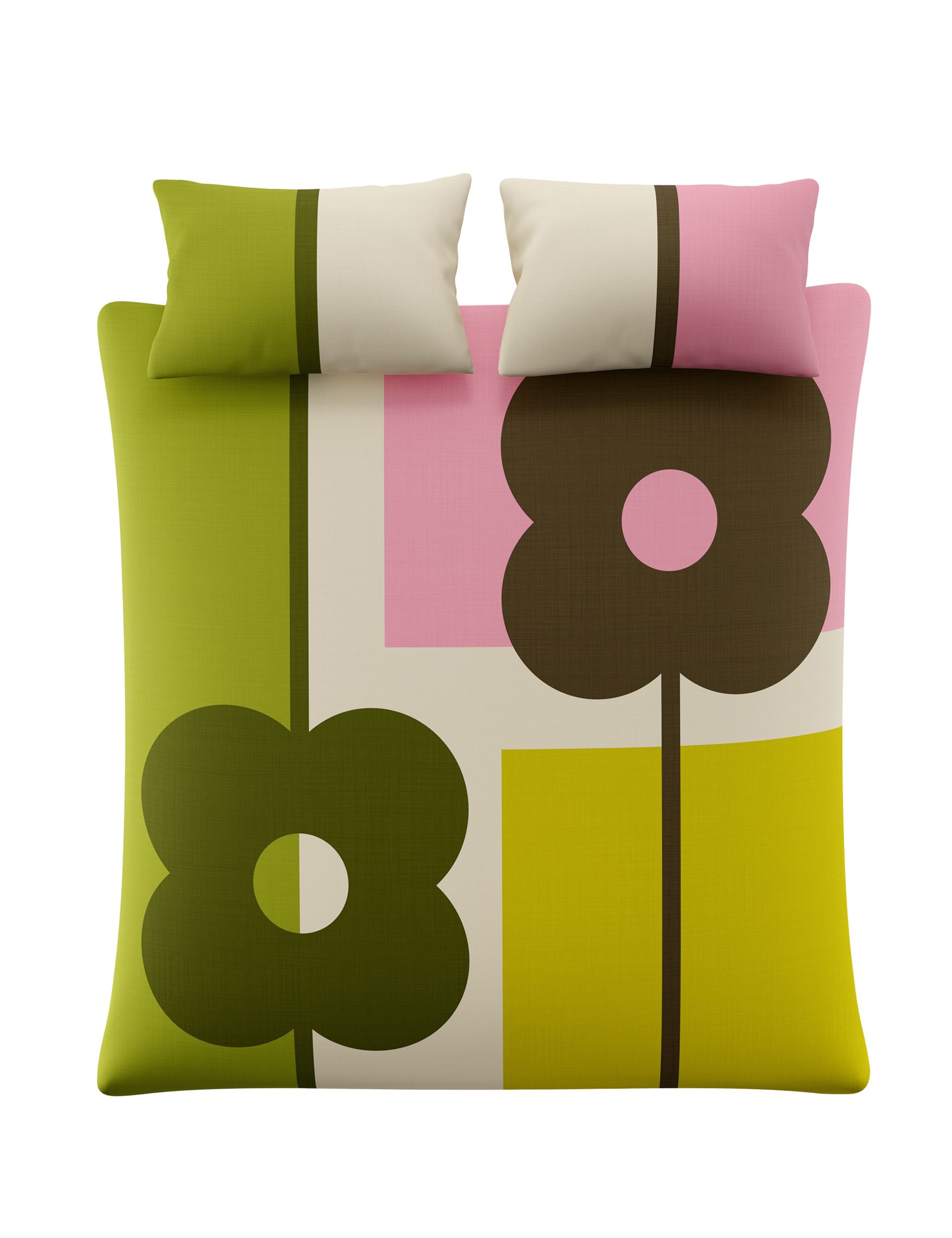 Pure Cotton Abacus Block Percale Bedding Set 2 of 6