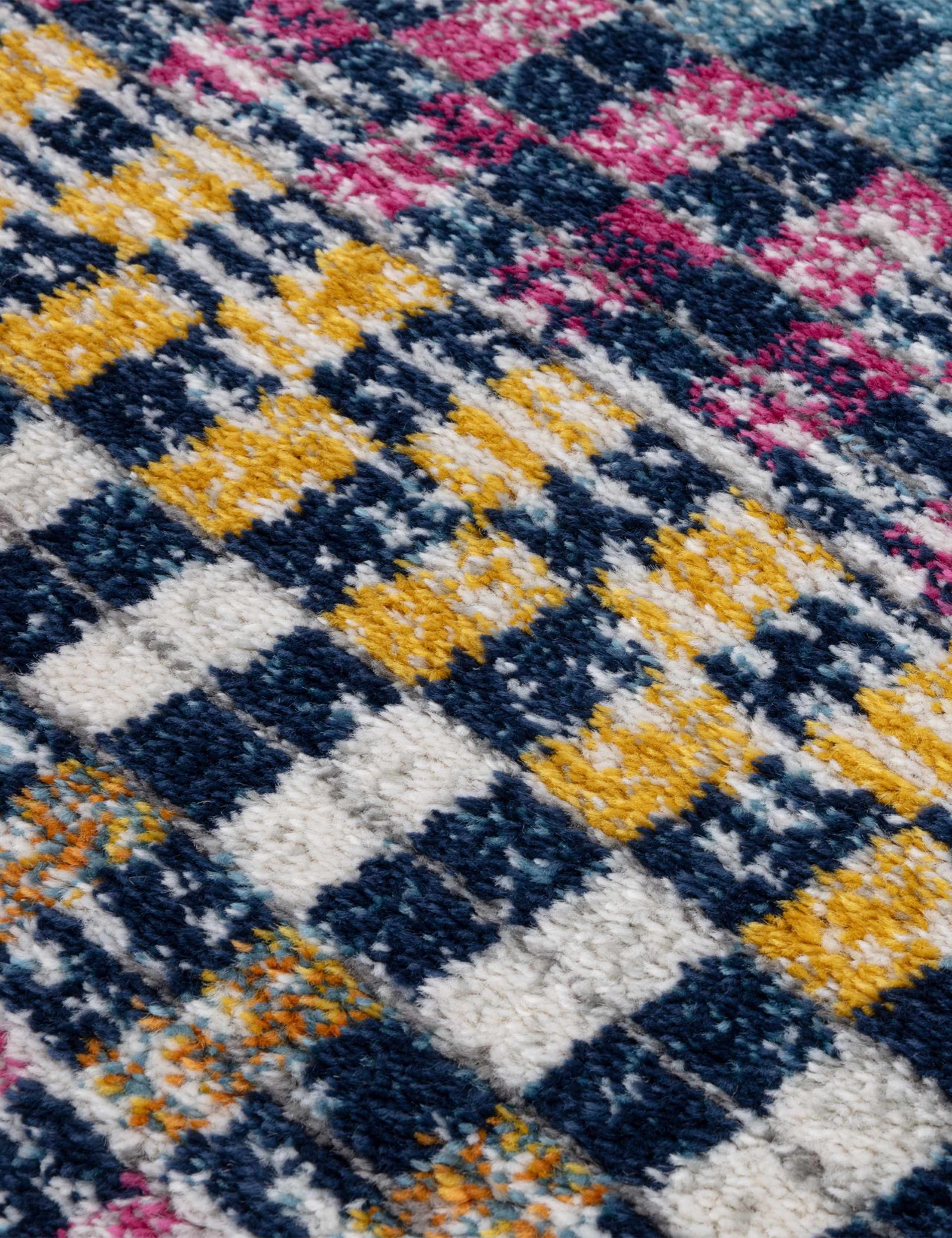 Muse Check Bright Woven Rug 8 of 8