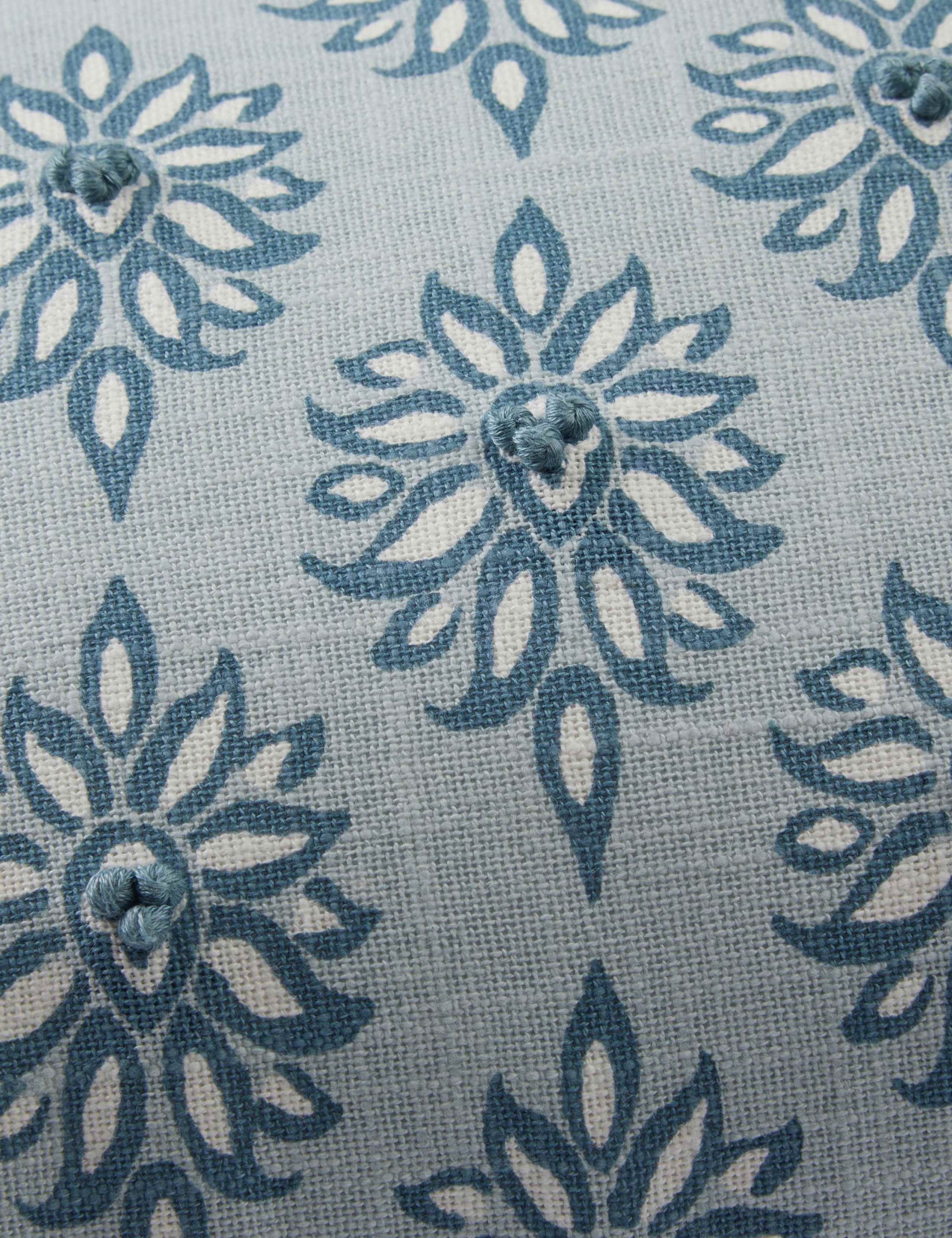 Pure Cotton Gower Floral Cushion 4 of 4