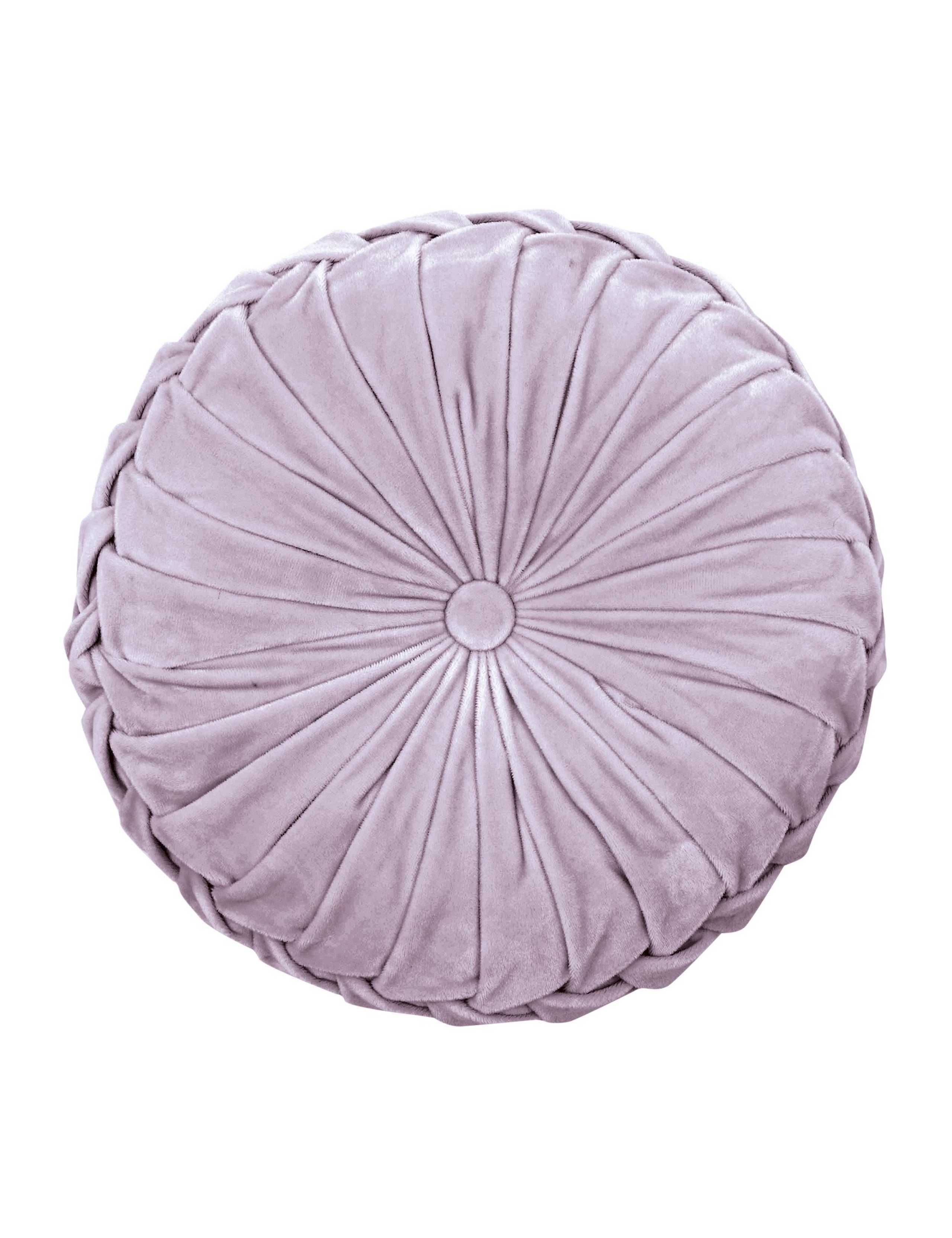 Rosanna Velvet Round Pleated Cushion 2 of 2