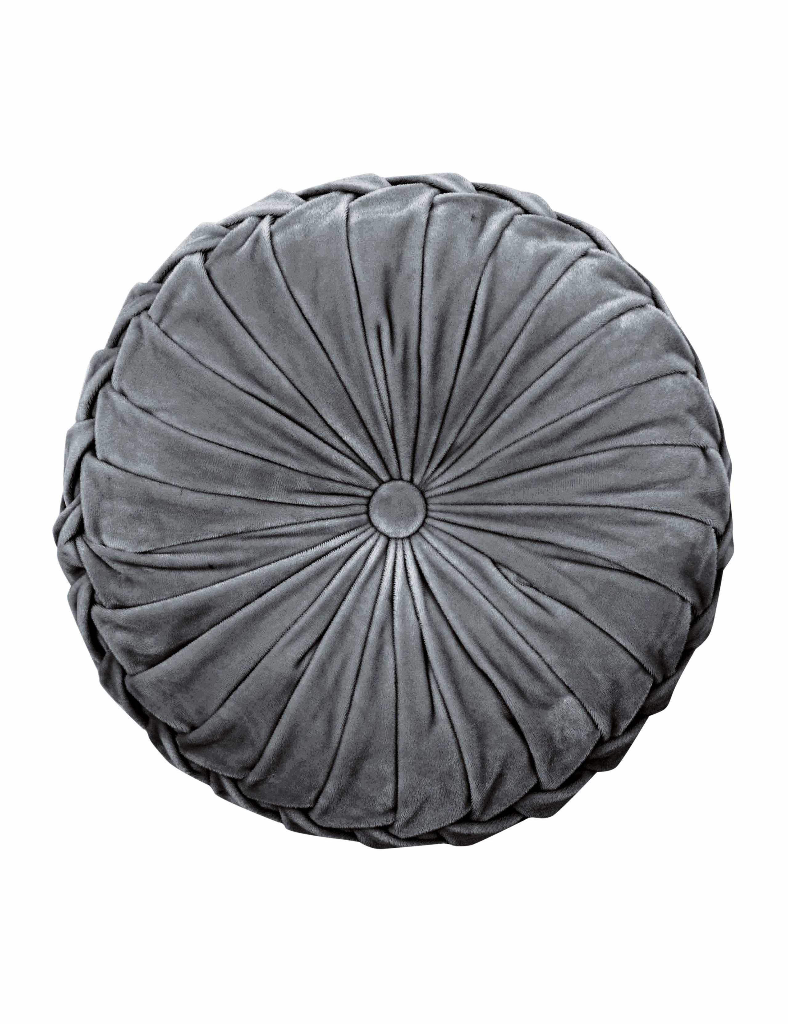 Rosanna Velvet Round Pleated Cushion 2 of 2