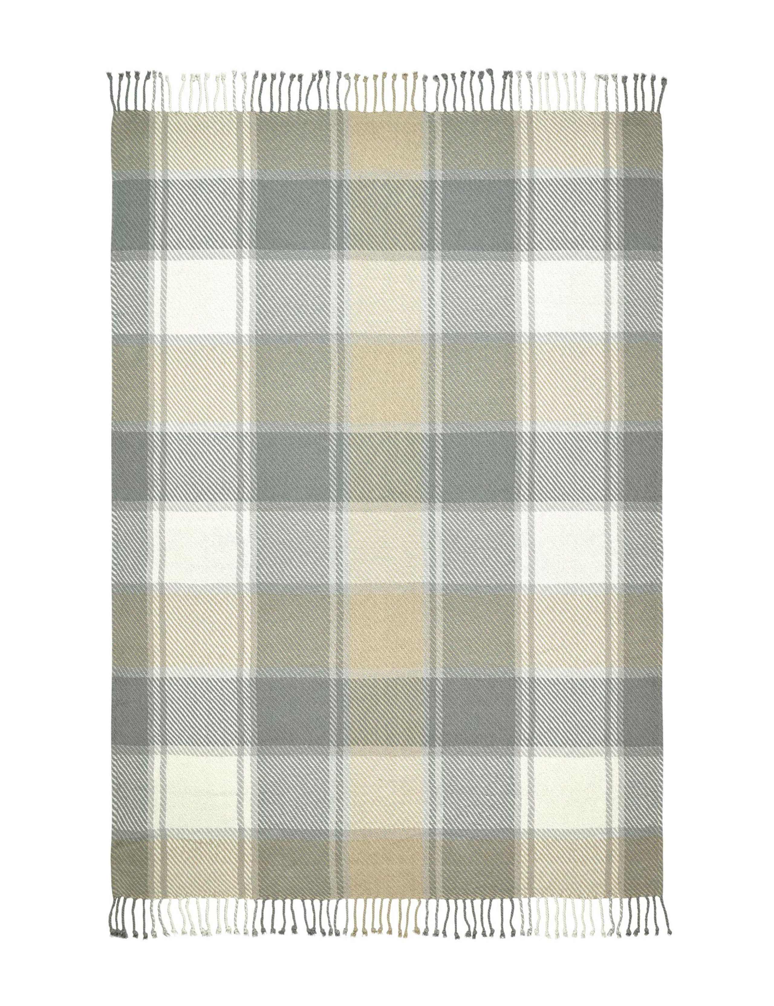 Pure Cotton Dylan Checked Throw 2 of 2
