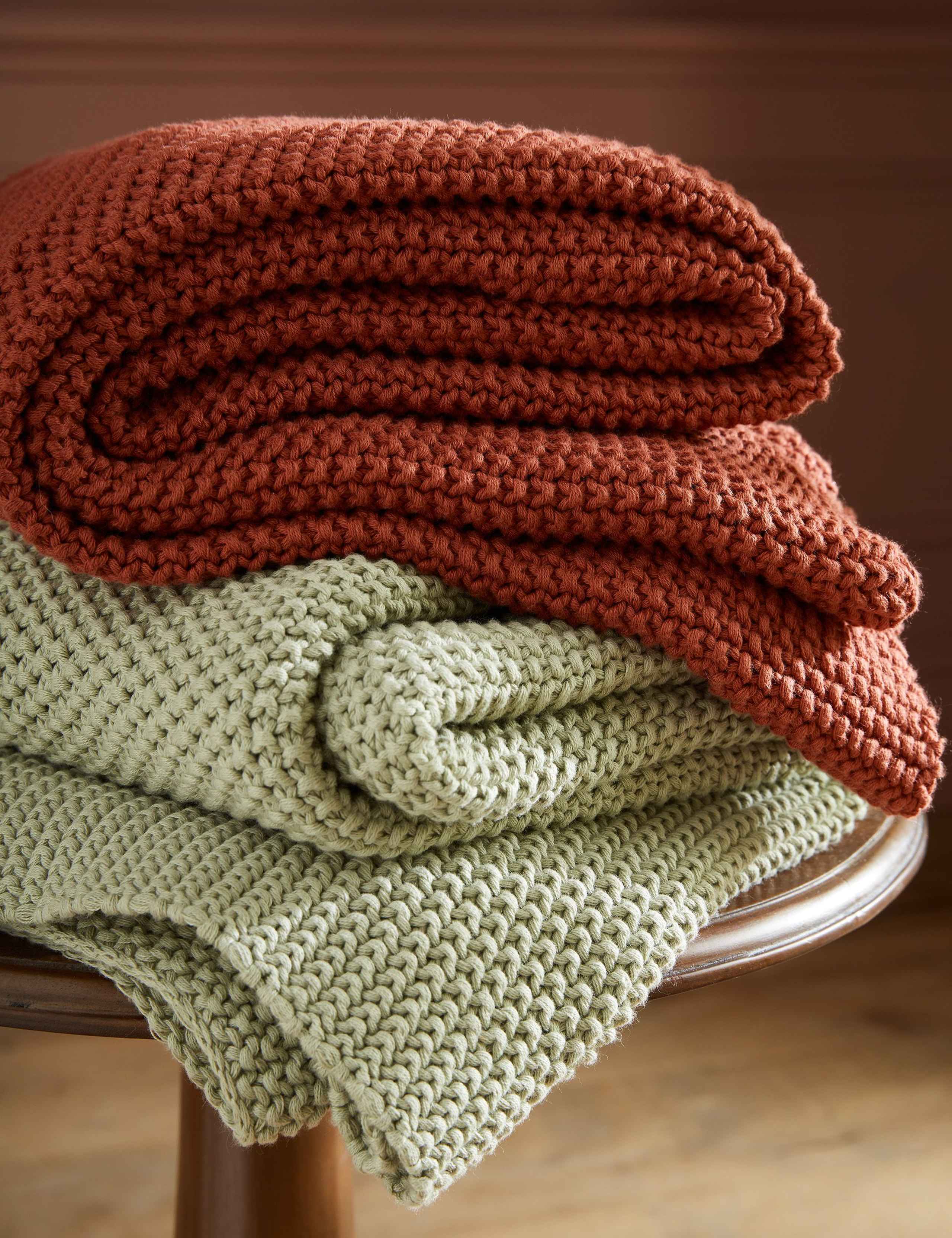 Pure Cotton Parker Knitted Throw 3 of 4