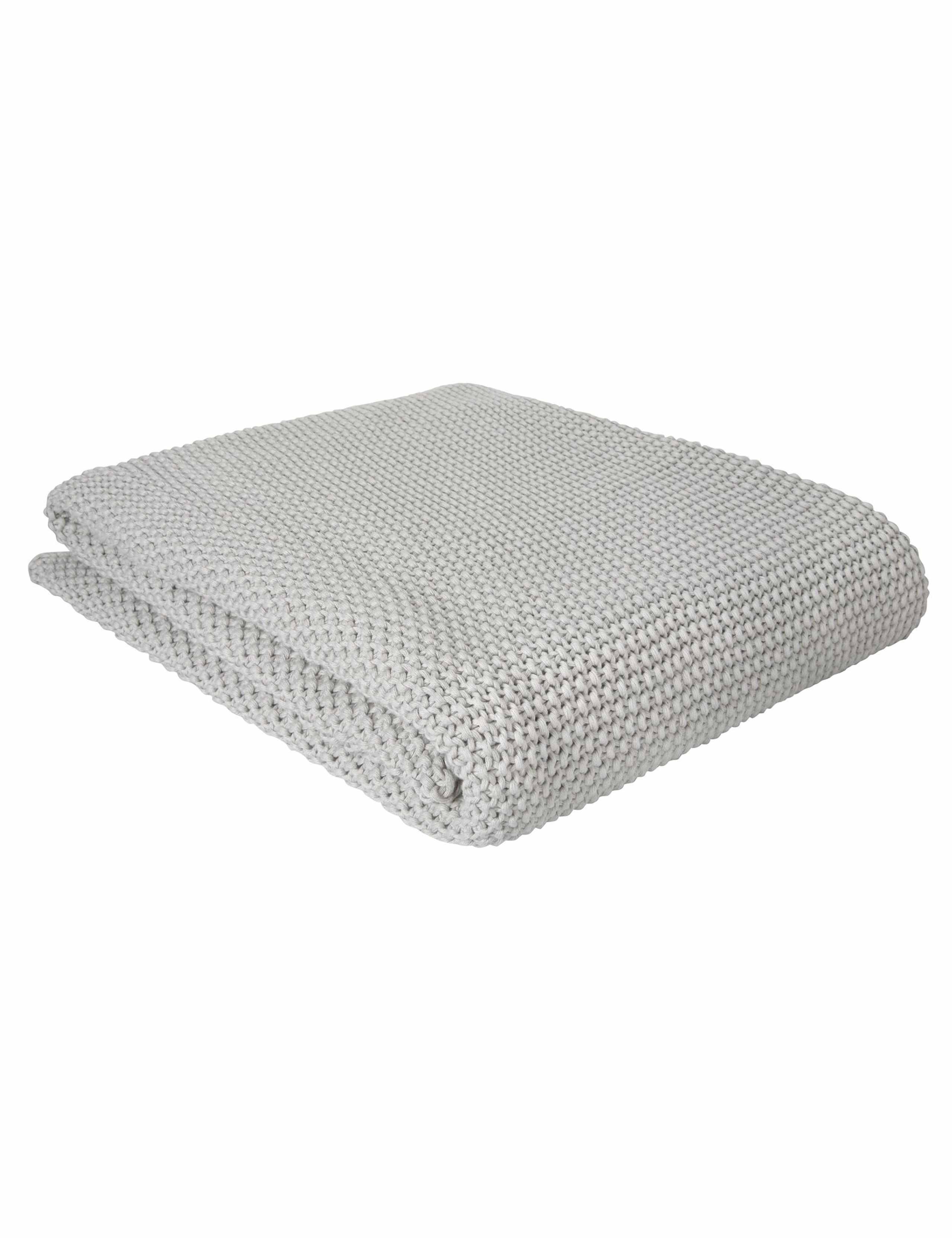 Pure Cotton Parker Knitted Throw 2 of 2