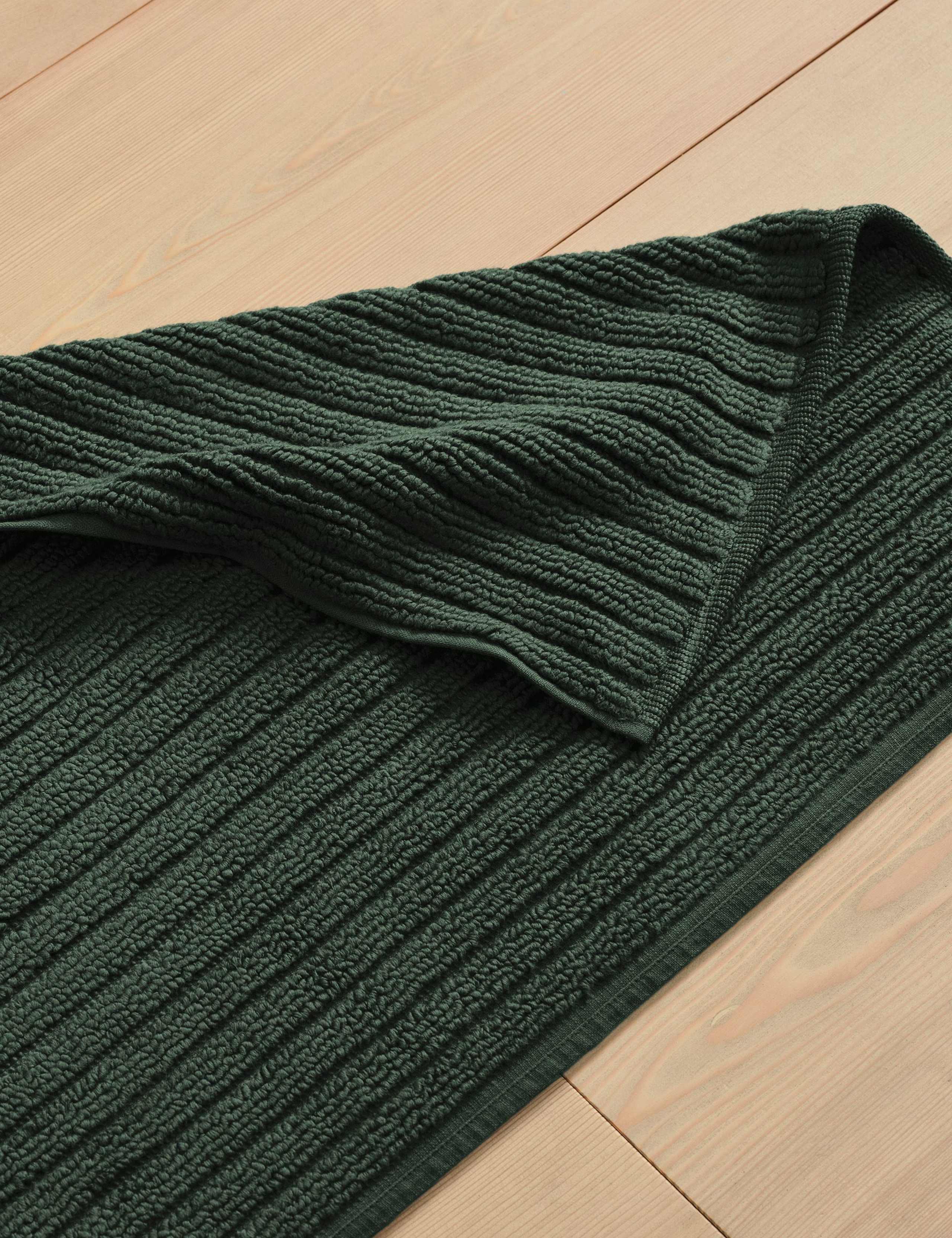 Pure Cotton Ribbed Bath Mat 4 of 6