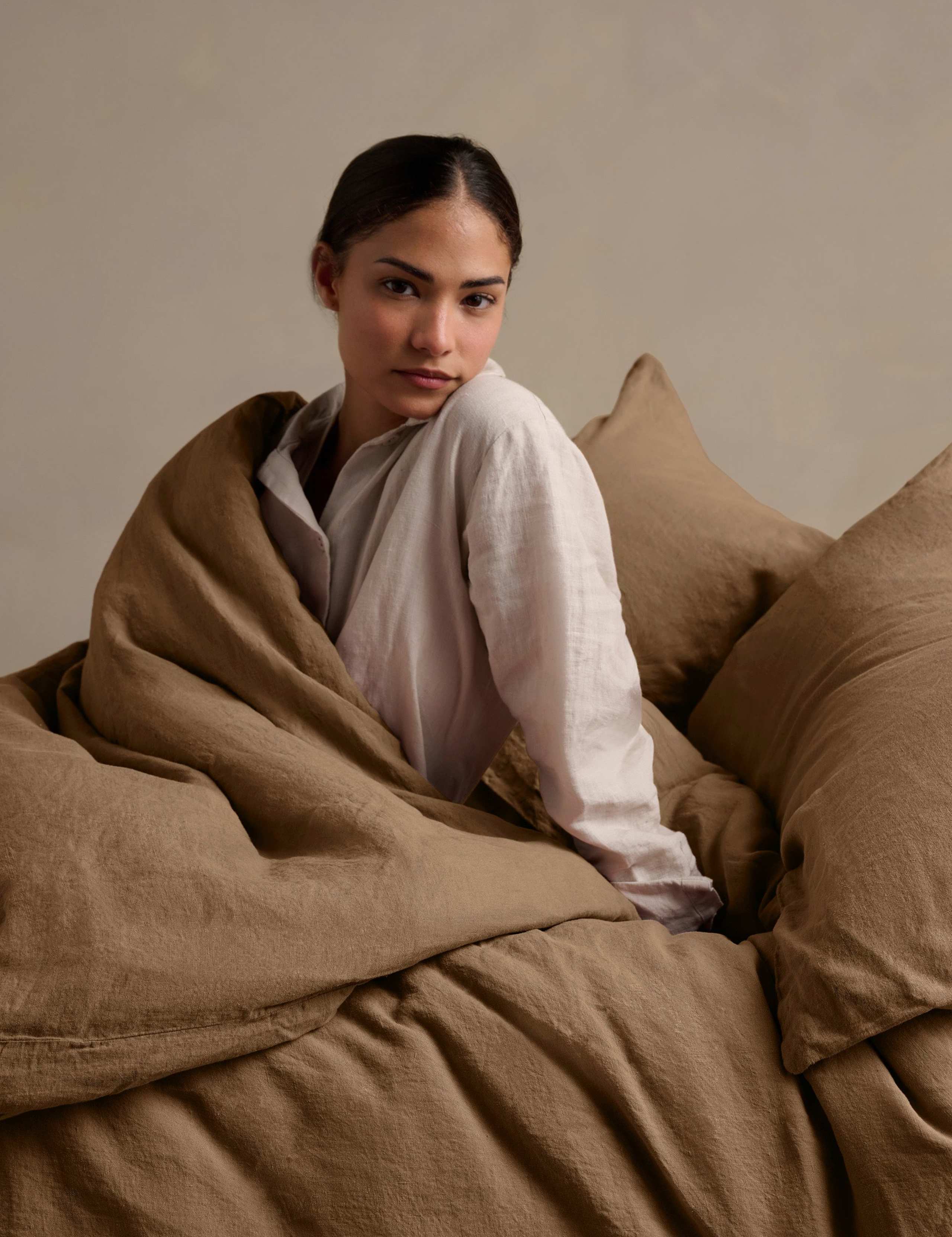 Pure Linen Washed Duvet Cover 3 of 4