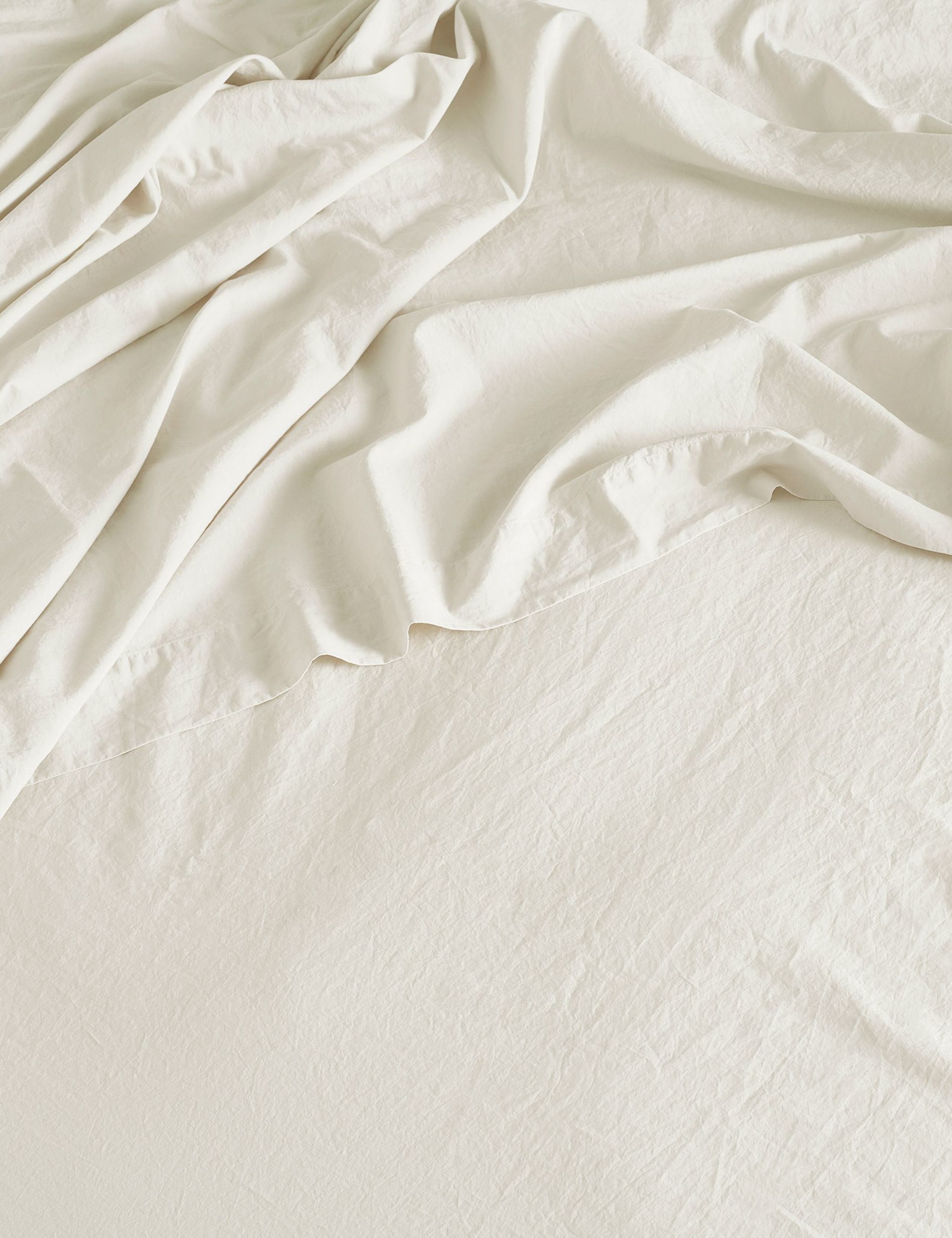 Washed Cotton 300 Thread Count Flat Sheet 1 of 1