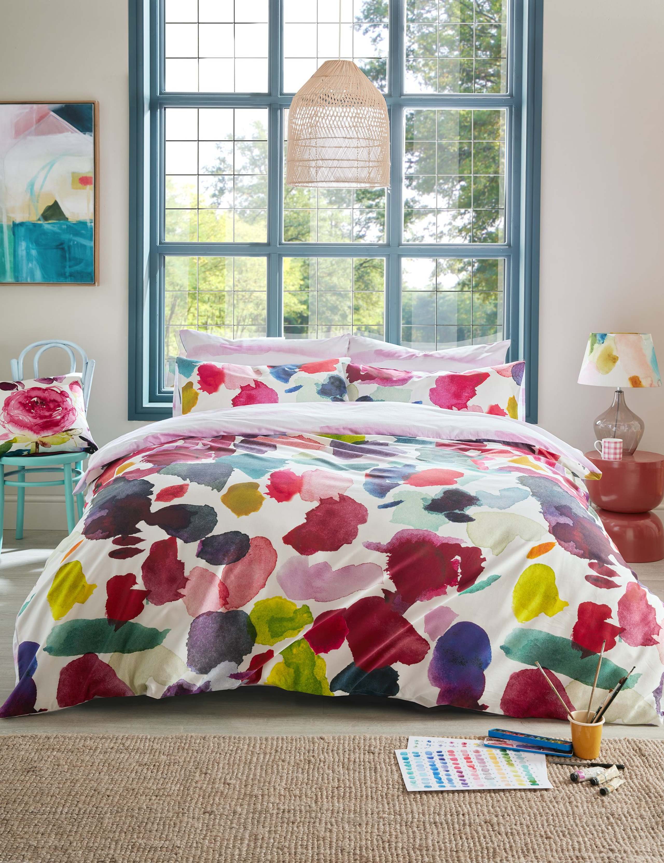 Pure Cotton Sateen Abstract Bedding Set 1 of 5