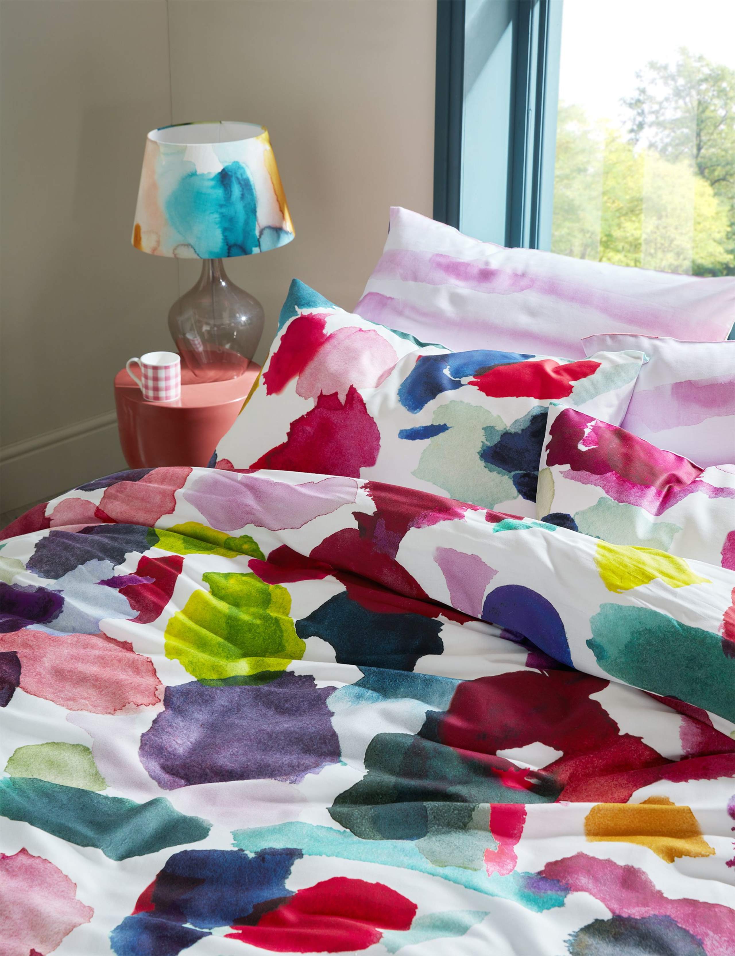 Pure Cotton Sateen Abstract Bedding Set 3 of 5