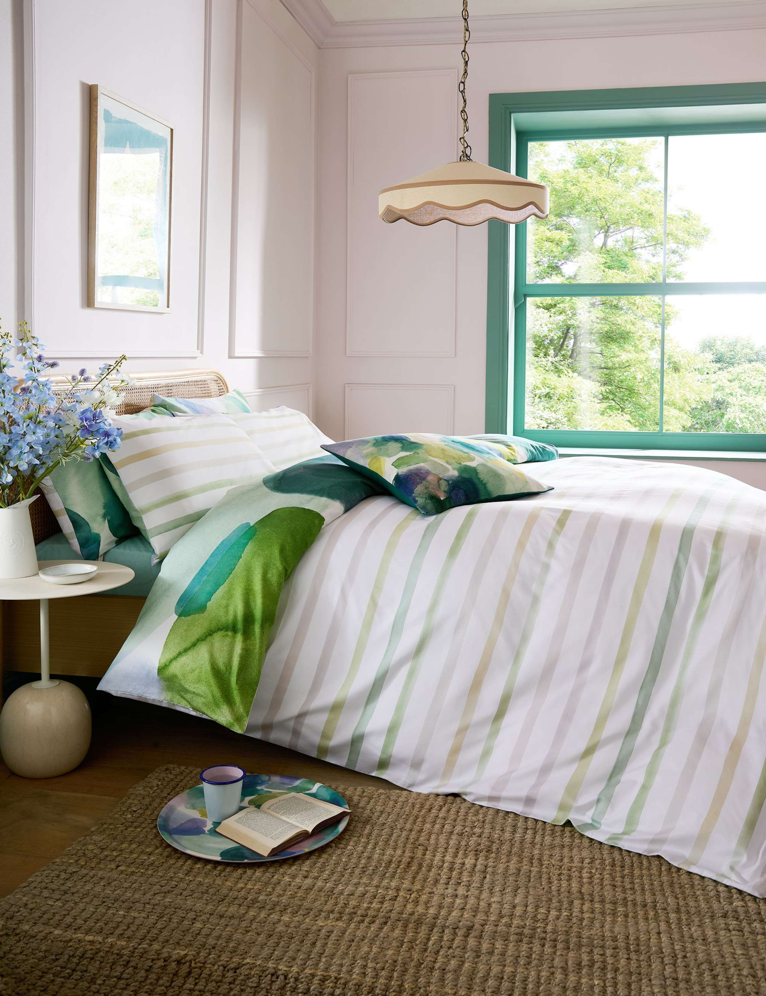 Pure Cotton Sateen Lochaber Bedding Set 4 of 7