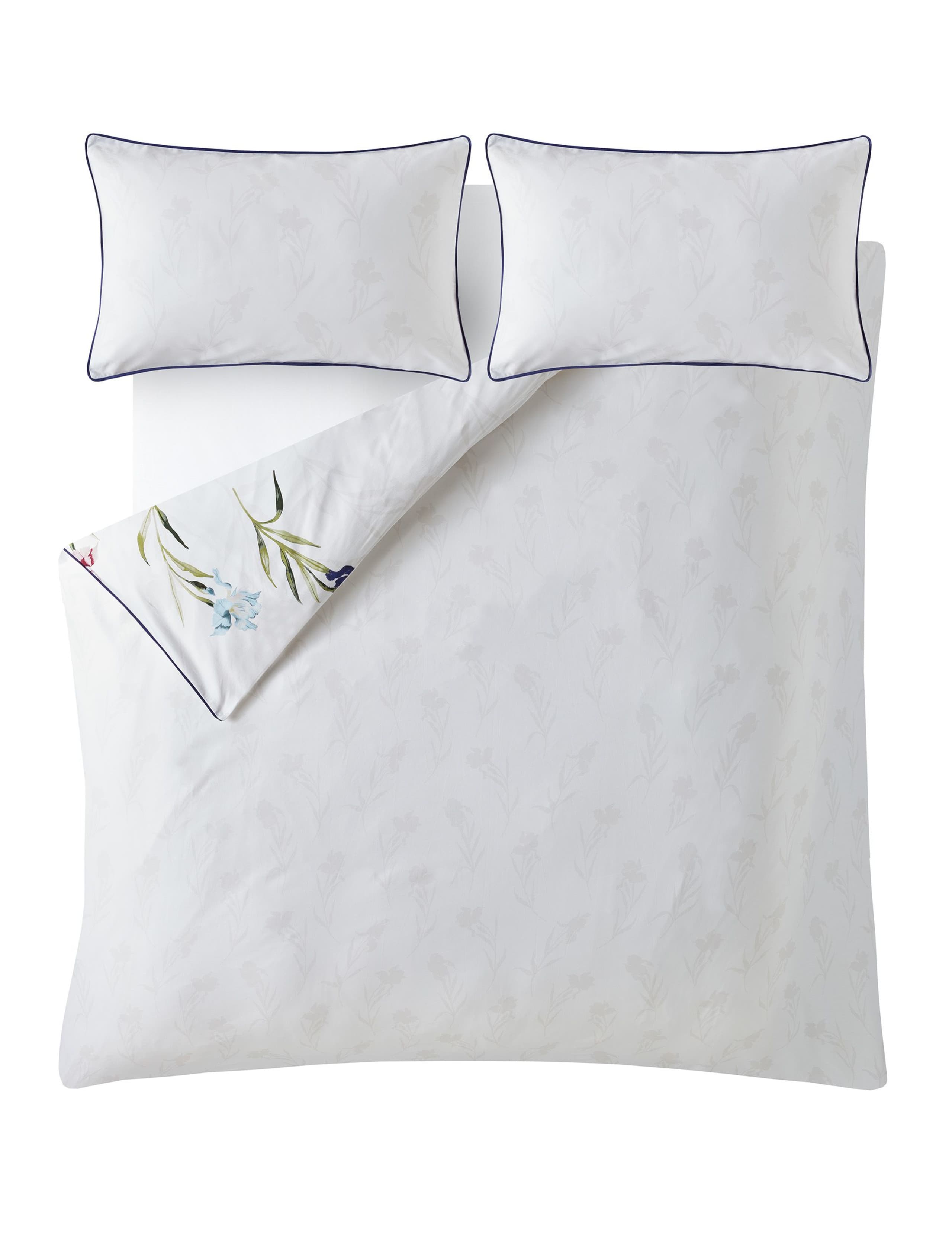 Pure Cotton Sateen Hawling Irises Bedding Set 4 of 8