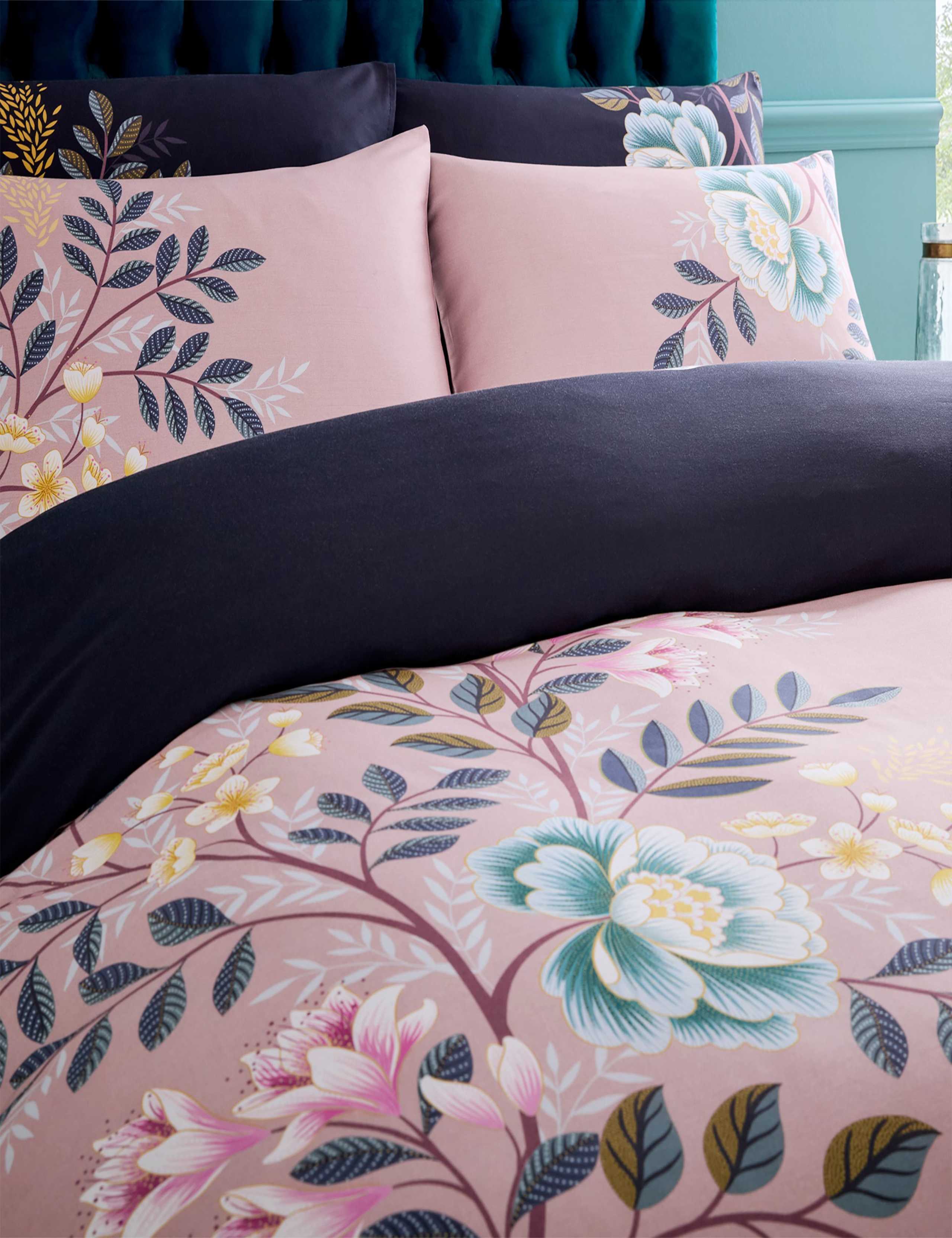 Pure Cotton Sateen Oriental Blossom Bedding Set 3 of 7