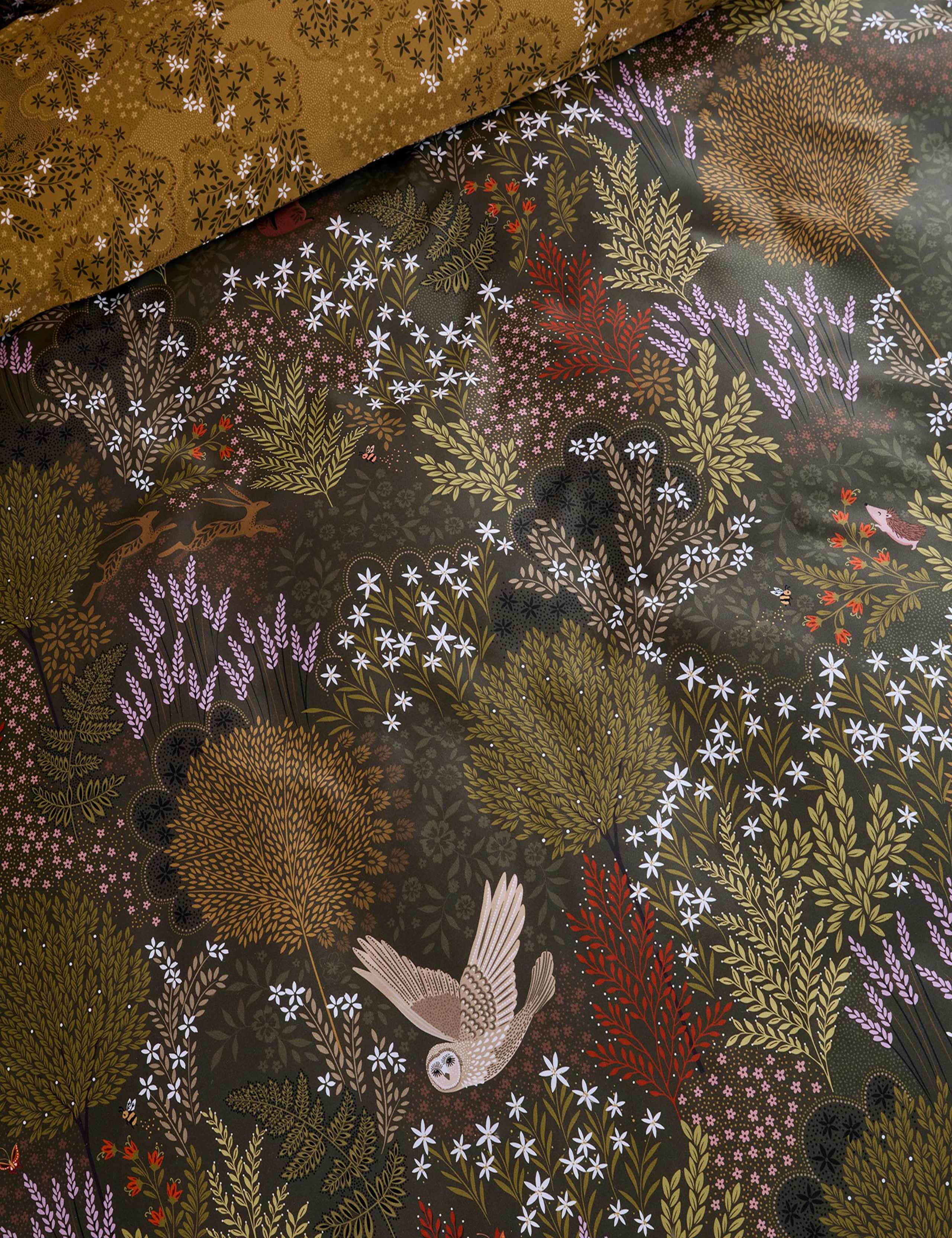 Pure Cotton Sateen Owl Forest Bedding Set 6 of 8