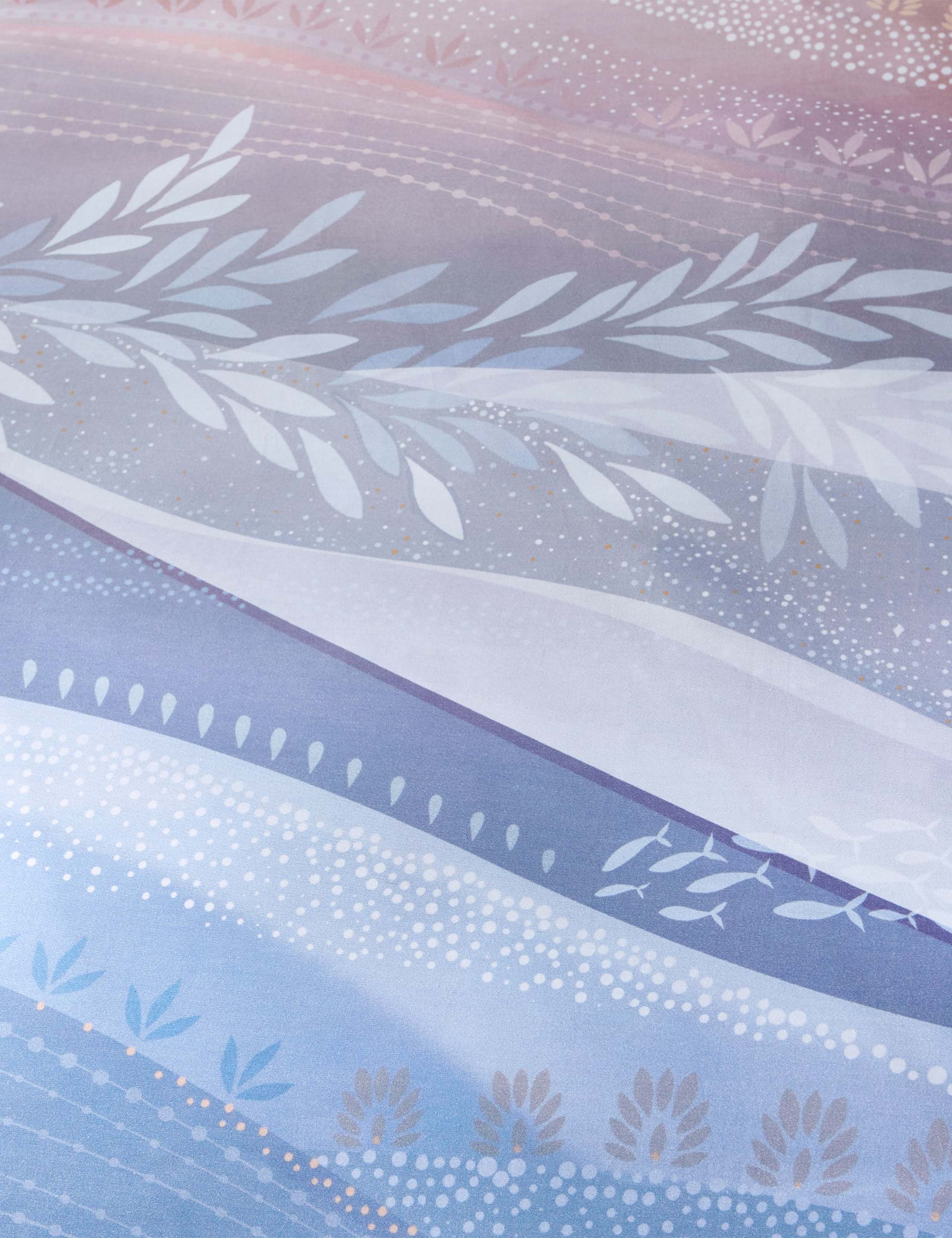 Pure Cotton Coastal Dawn Bedding Set 6 of 6