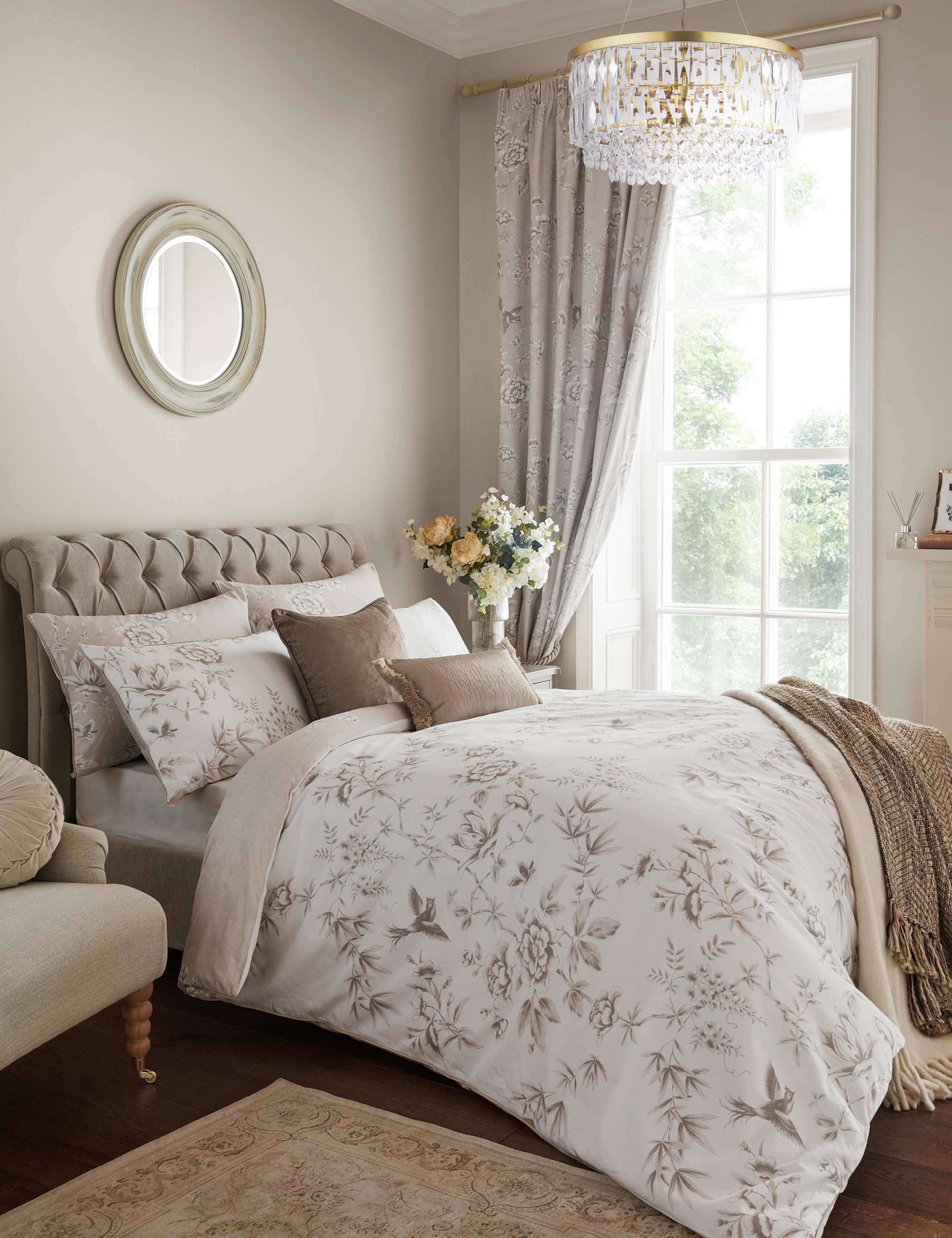 Pure Cotton Rowsham Garden Bedding Set 4 of 8