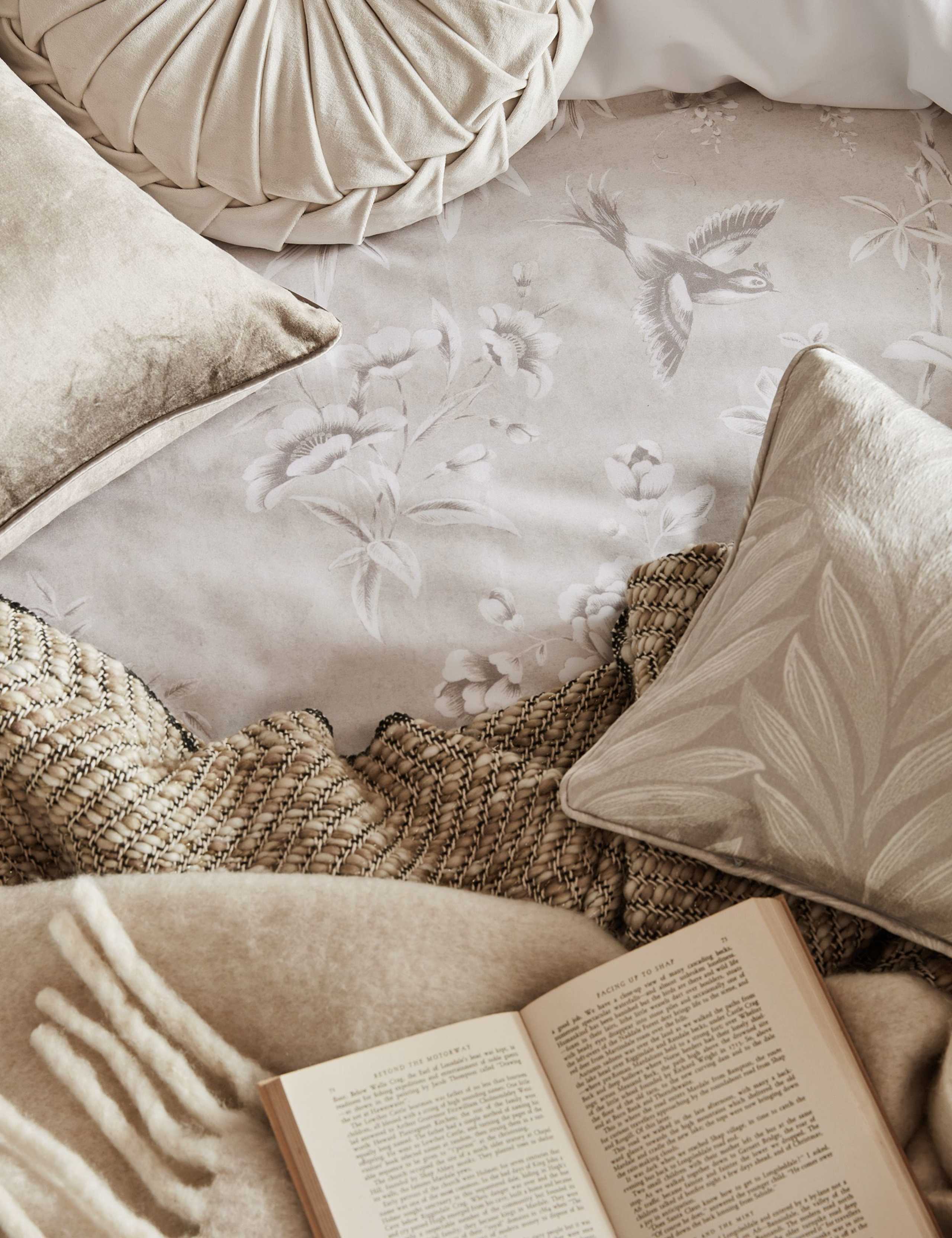 Pure Cotton Rowsham Garden Bedding Set 8 of 8