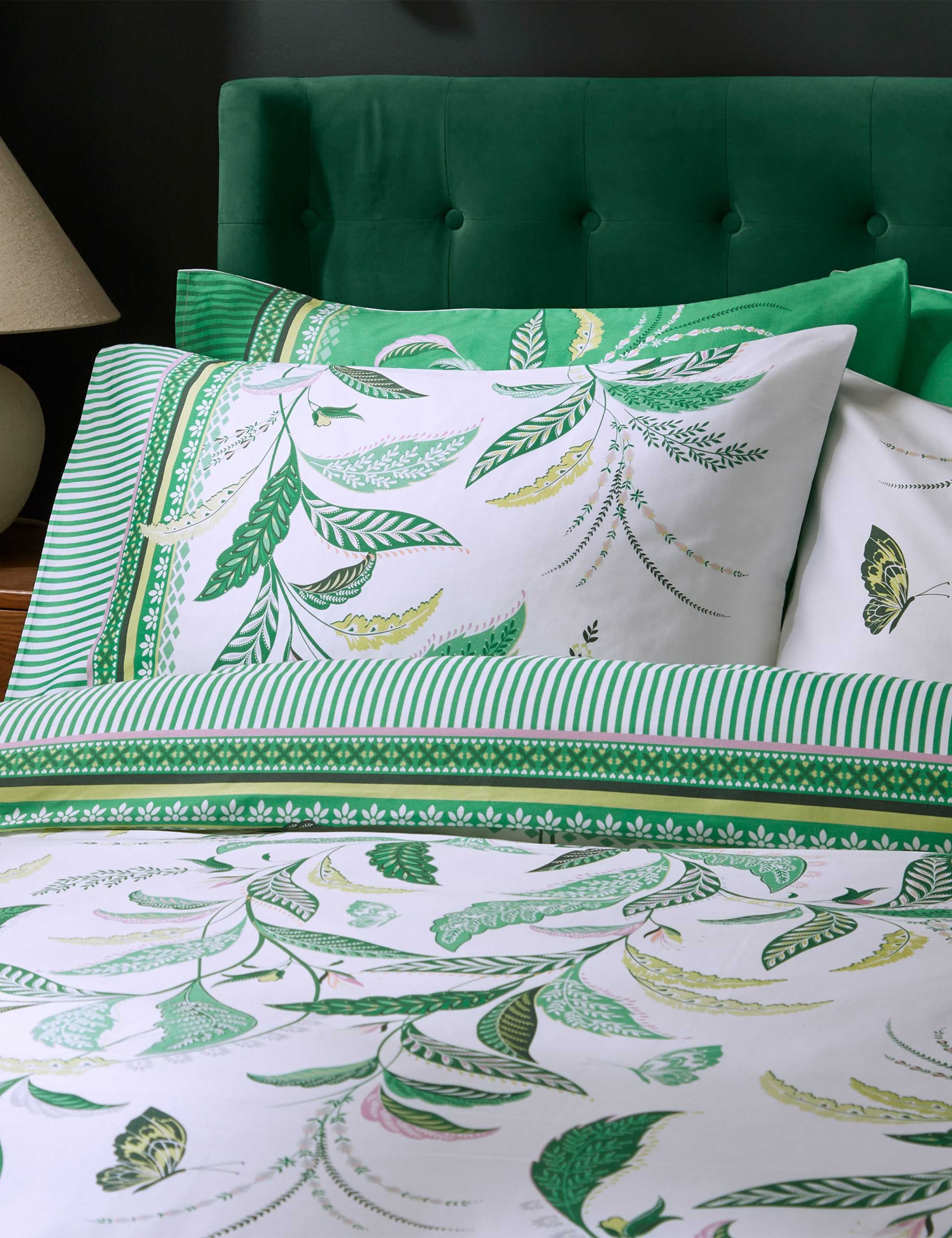 Pure Cotton Fern Garden Bedding Set 5 of 6