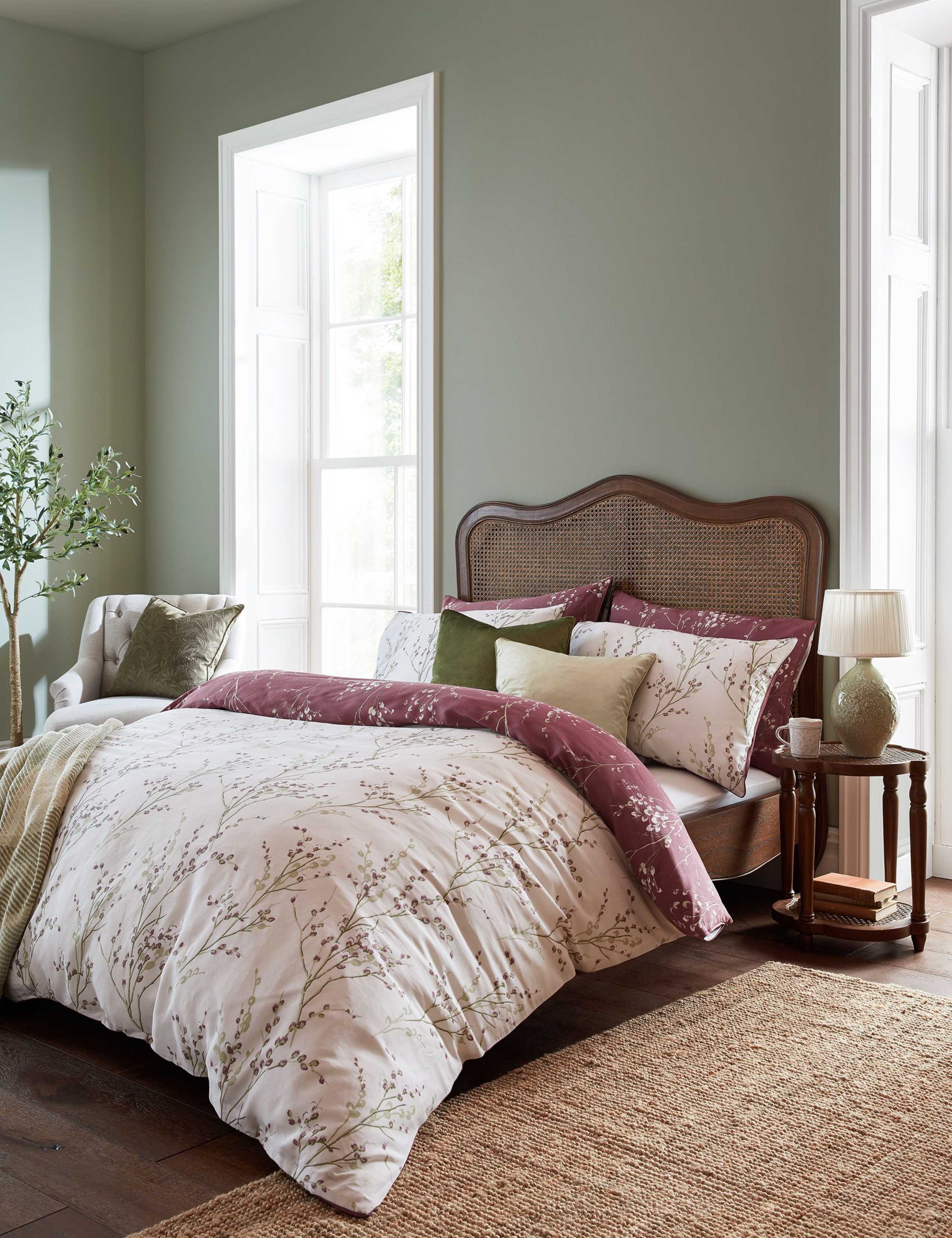 Pure Cotton Sateen Pussy Willow Bedding Set 4 of 8