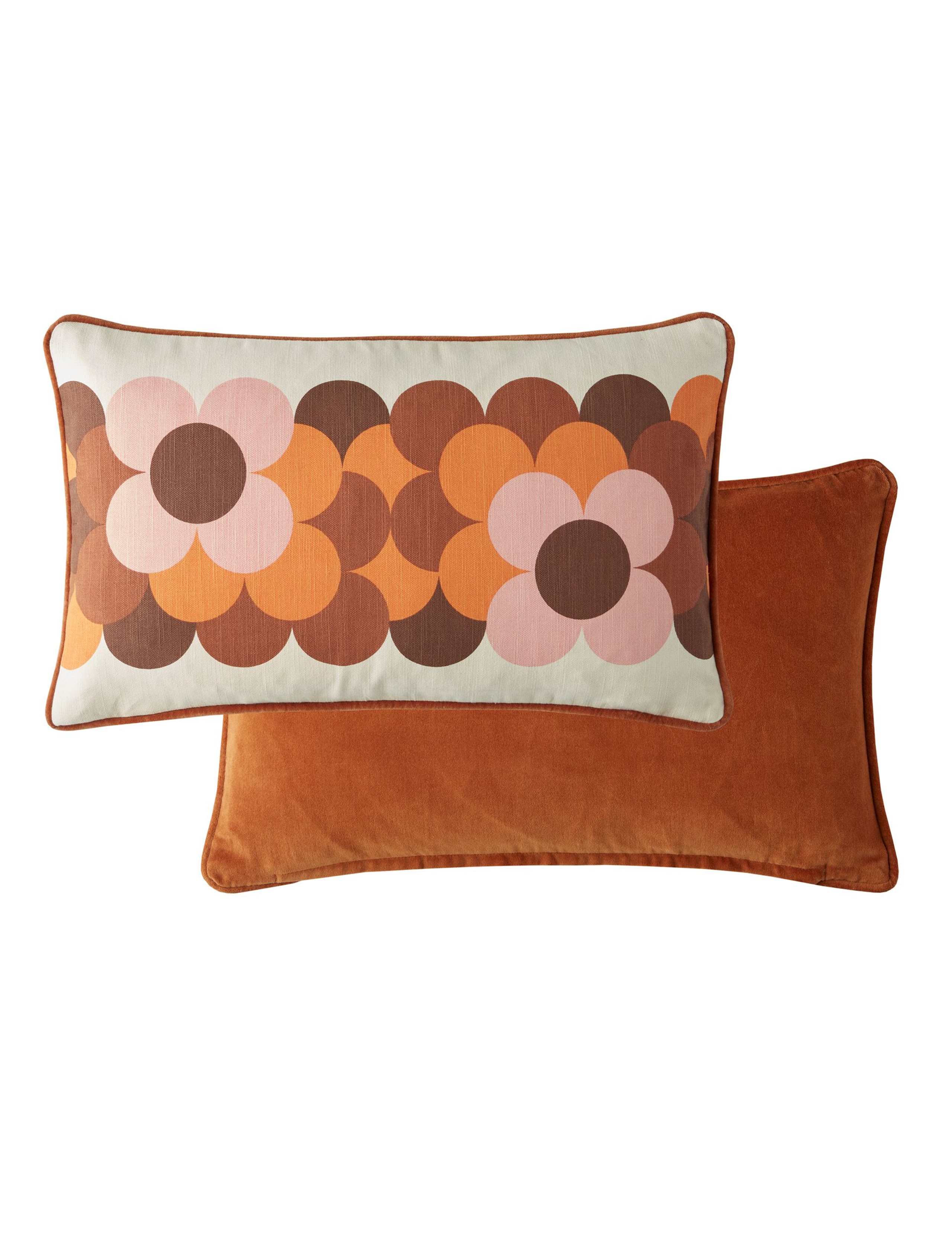 Pure Cotton Retro Flower Stripe Cushion 2 of 3