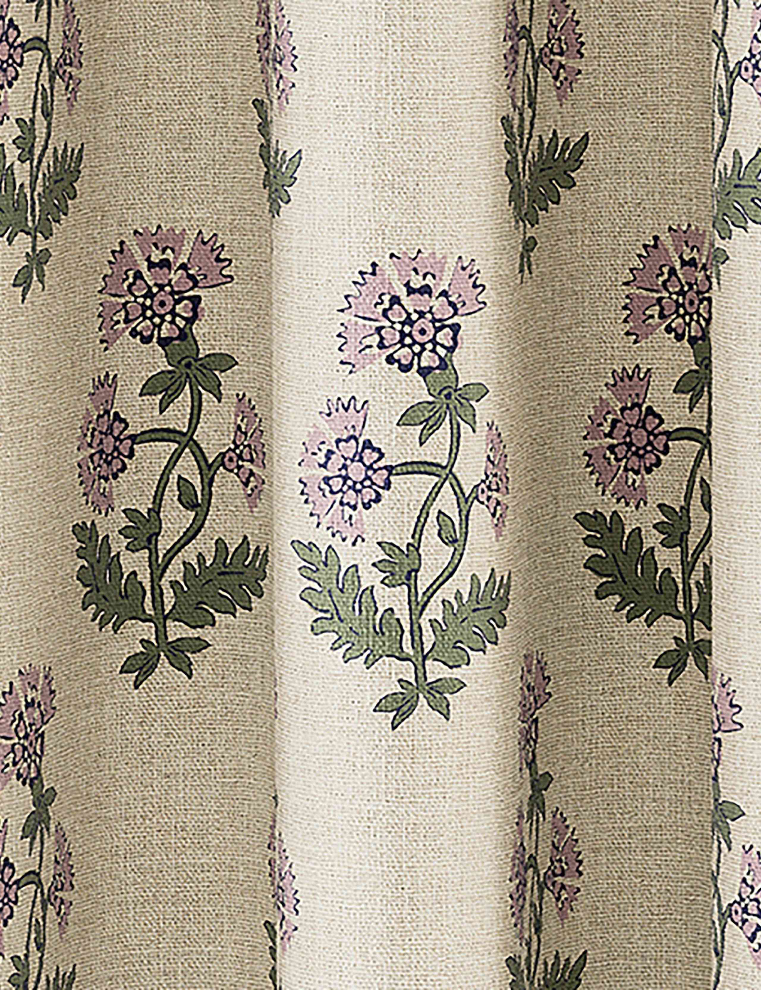 Chamomile Pure Cotton Eyelet Blackout Curtains 3 of 3